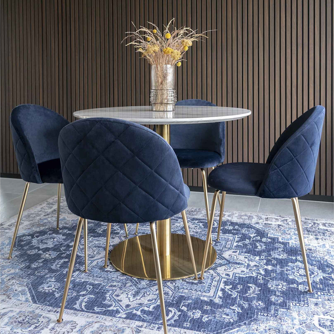 Fester Tisch Bolzano 90x75cm, Material: MDF/Stahl