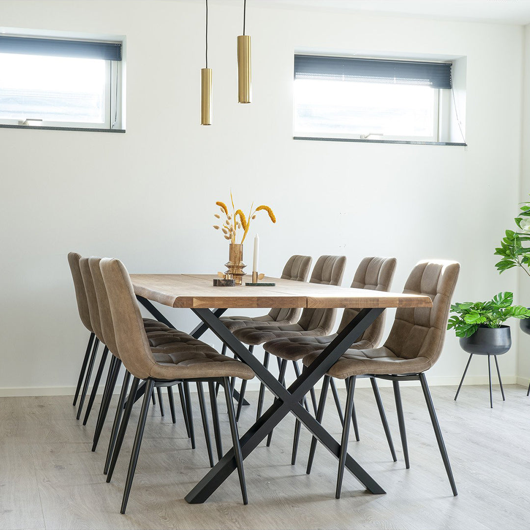 Fester Tisch Toulon 95x240x75cm, Material: Eiche