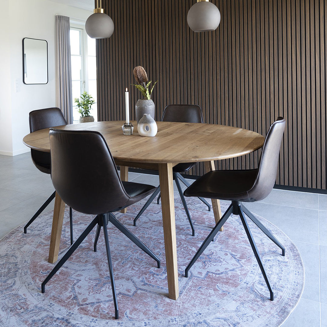 Ausziehtisch Metz 118/158x118cm, Material: Eiche