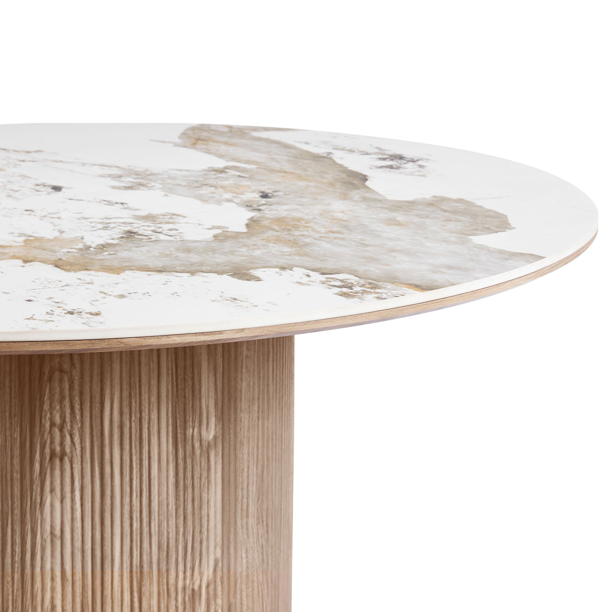 Hellerup fester Tisch, Material: Walnussfurnier/MDF