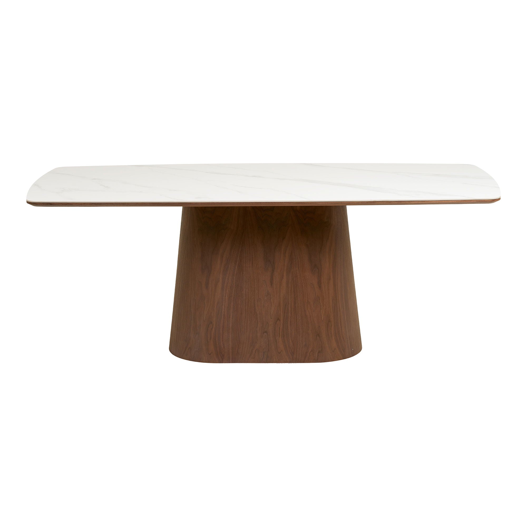 Hellerup fester Tisch, Material: Walnussfurnier/MDF