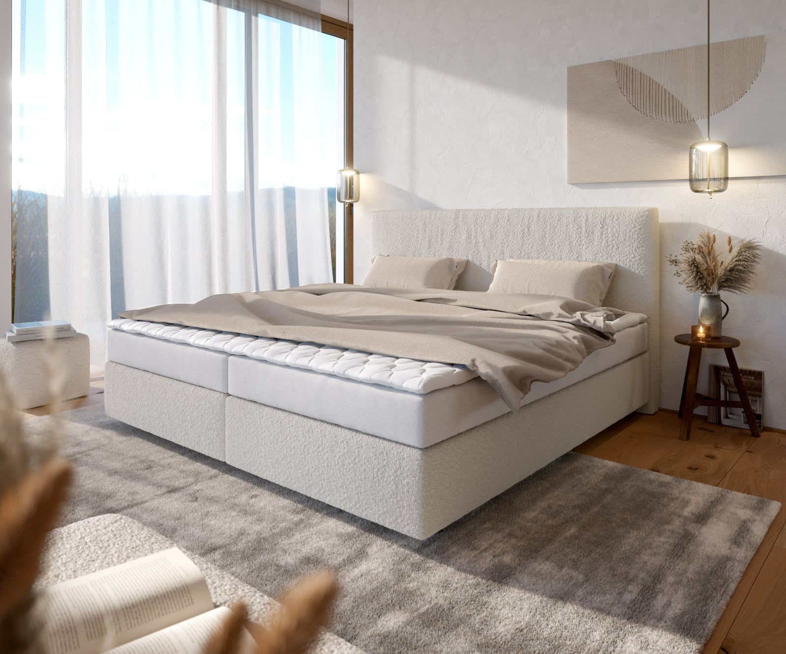 files/32974-Boxspringbett-Dream-Well-Boucle-Creme-Weiss-200x200-cm-Bonell-Matratze-PU-Topper.jpg