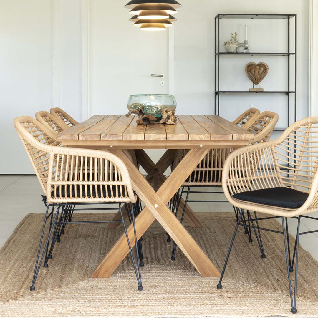 Fester Tisch Murcia, Material: Teakholz