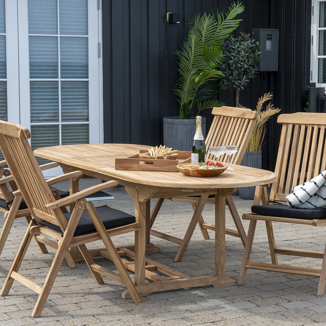 Gartentisch Salamanca 180/240x90cm, Material: Teak