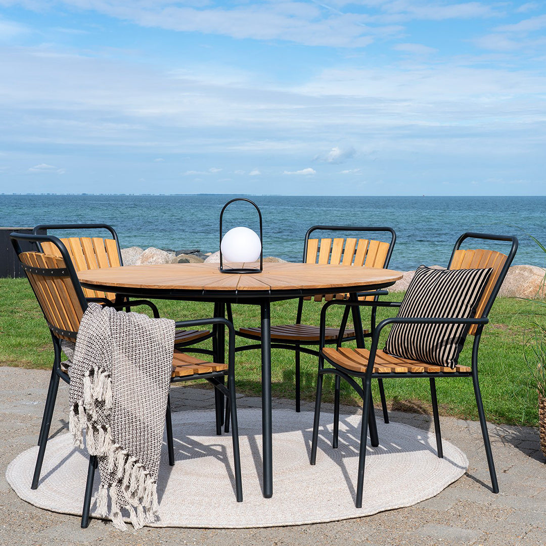 Outdoor-Stuhl Cleveland, Material: Teakholz