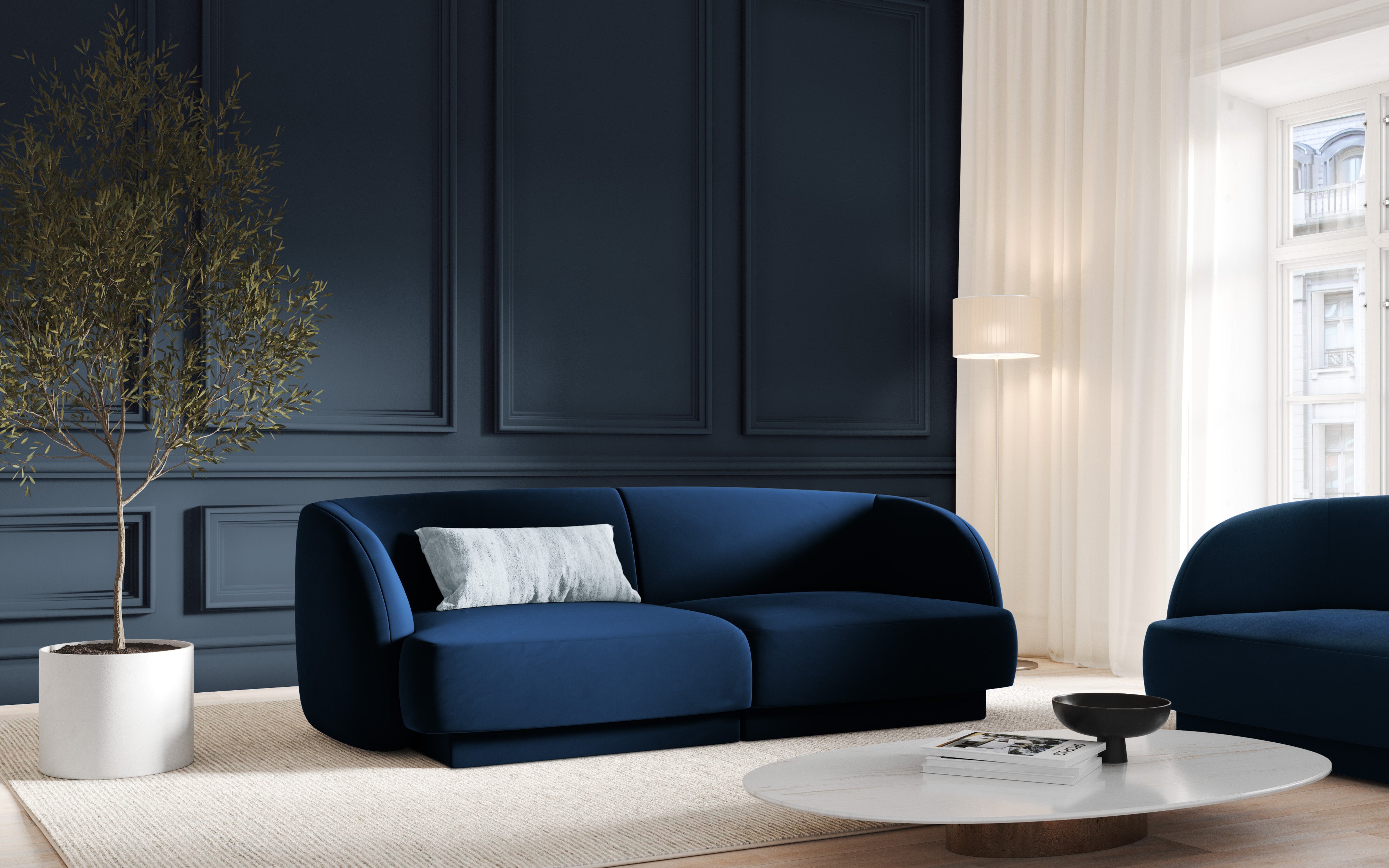 Sofa Miley 180x90cm, Material: Samt
