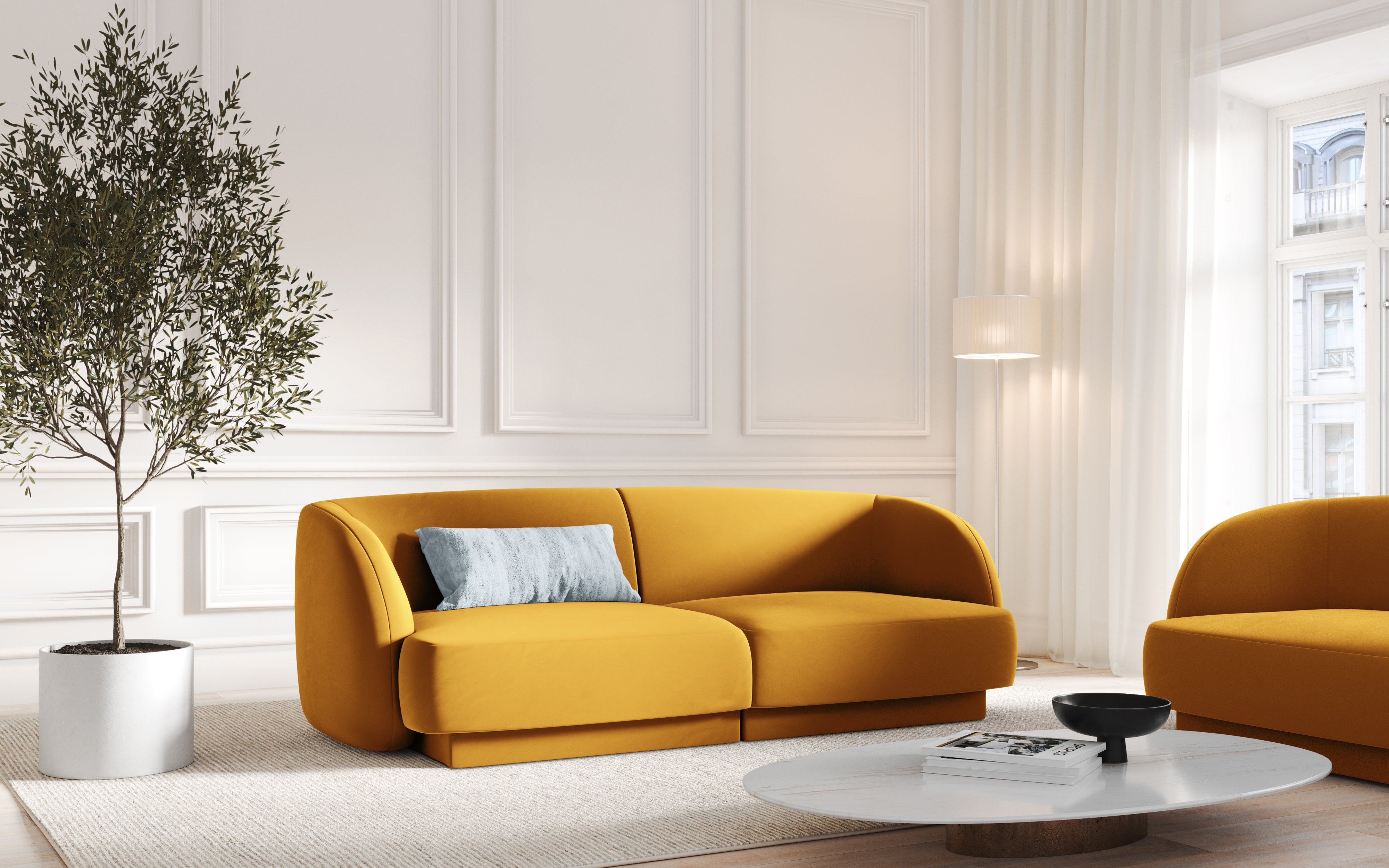 Sofa Miley 180x90cm, Material: Samt