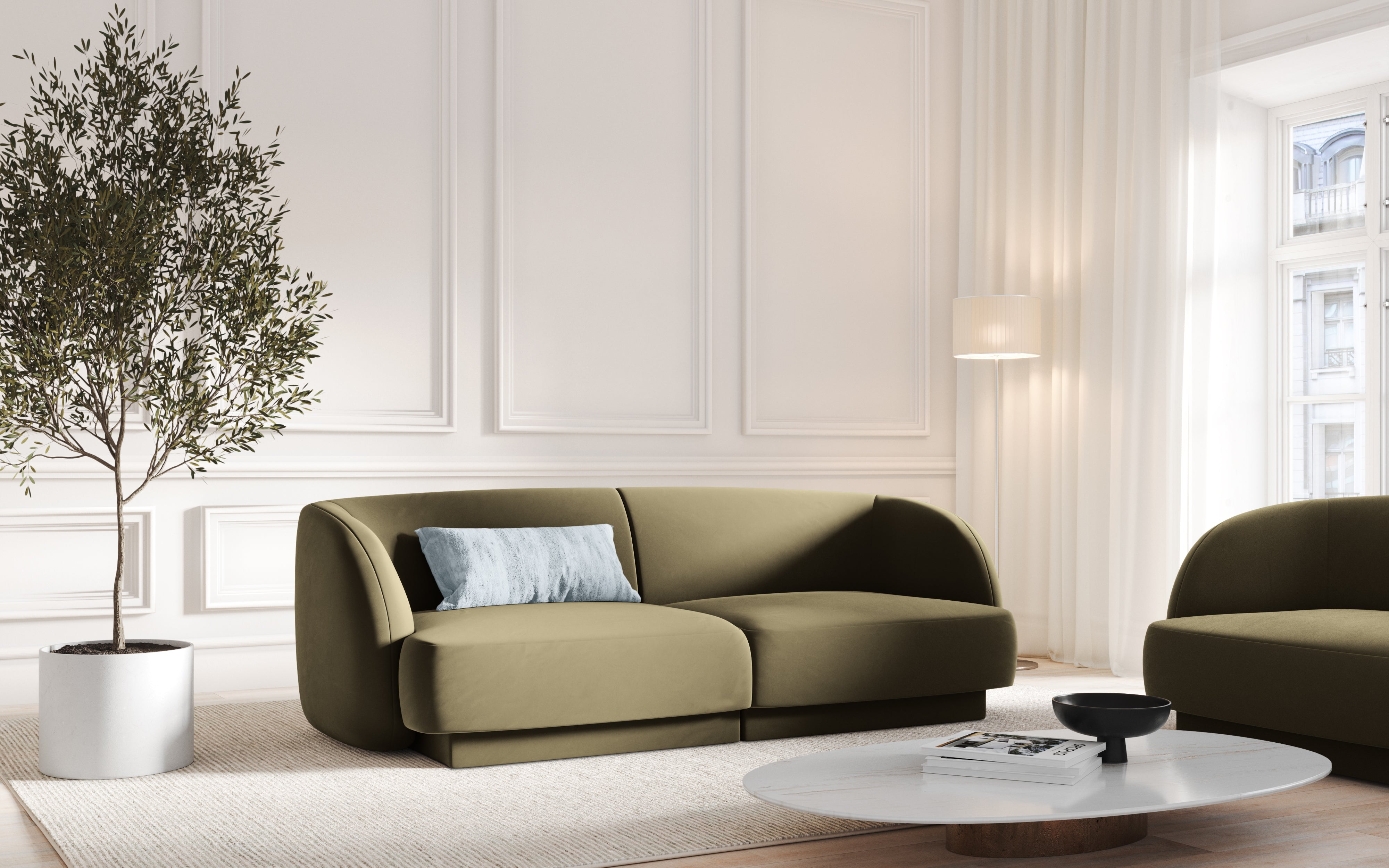 Sofa Miley 180x90cm, Material: Samt
