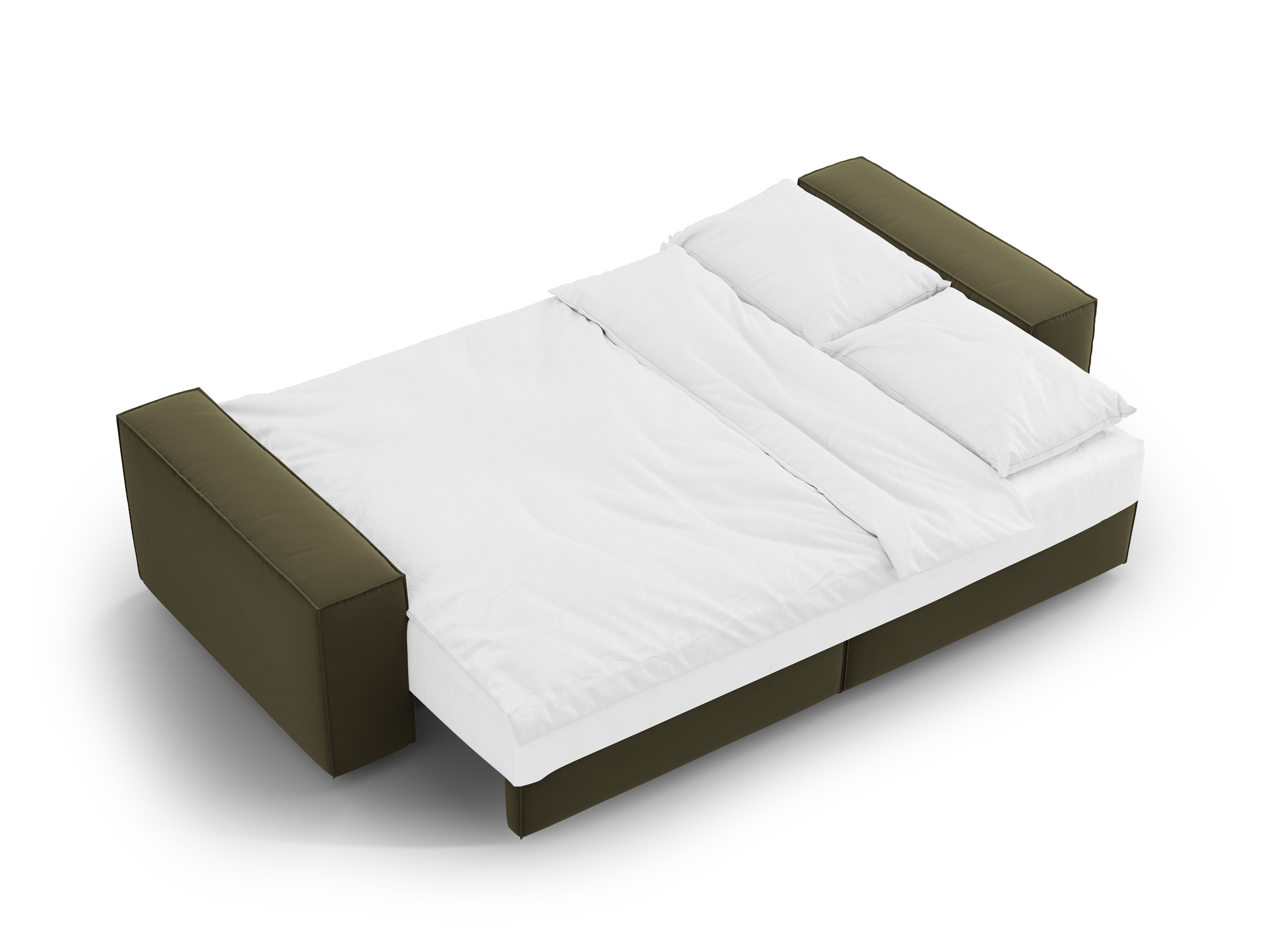 Jodie Sofa zum Ausziehen 247x107cm, Material: Samt