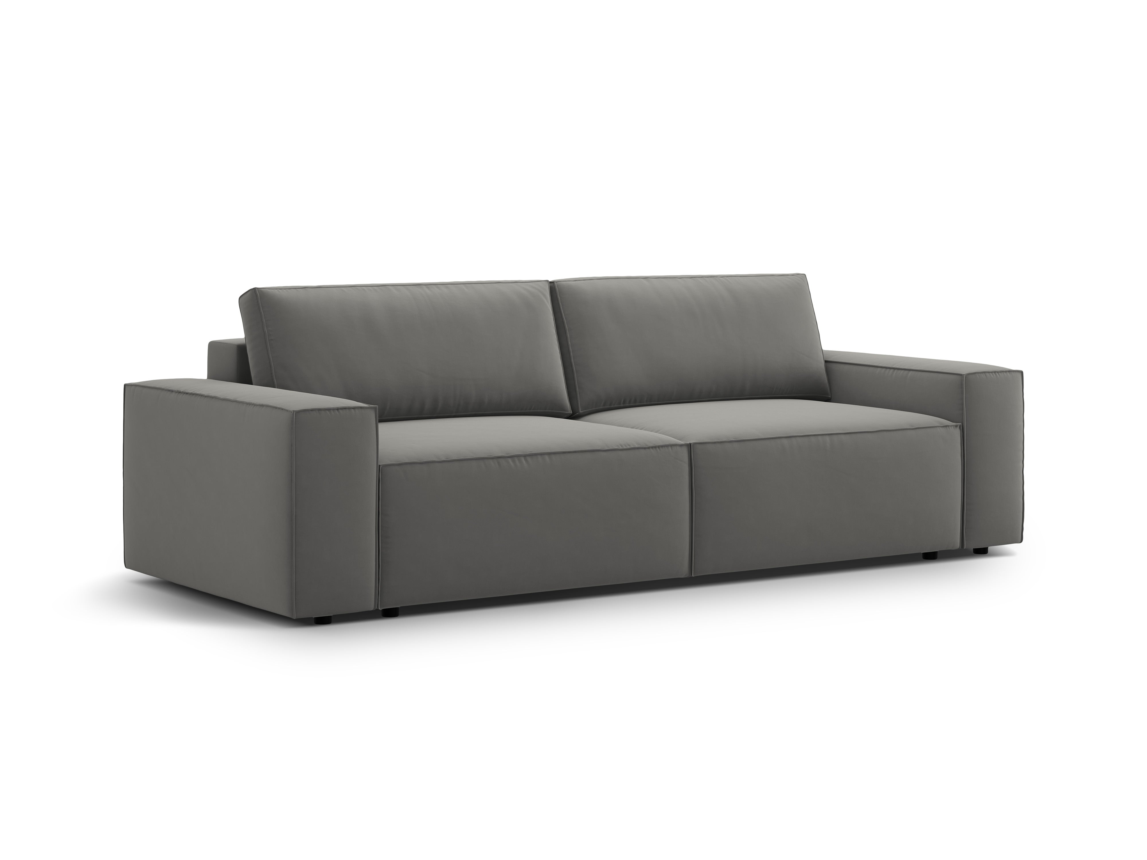 Jodie Sofa zum Ausziehen 247x107cm, Material: Samt