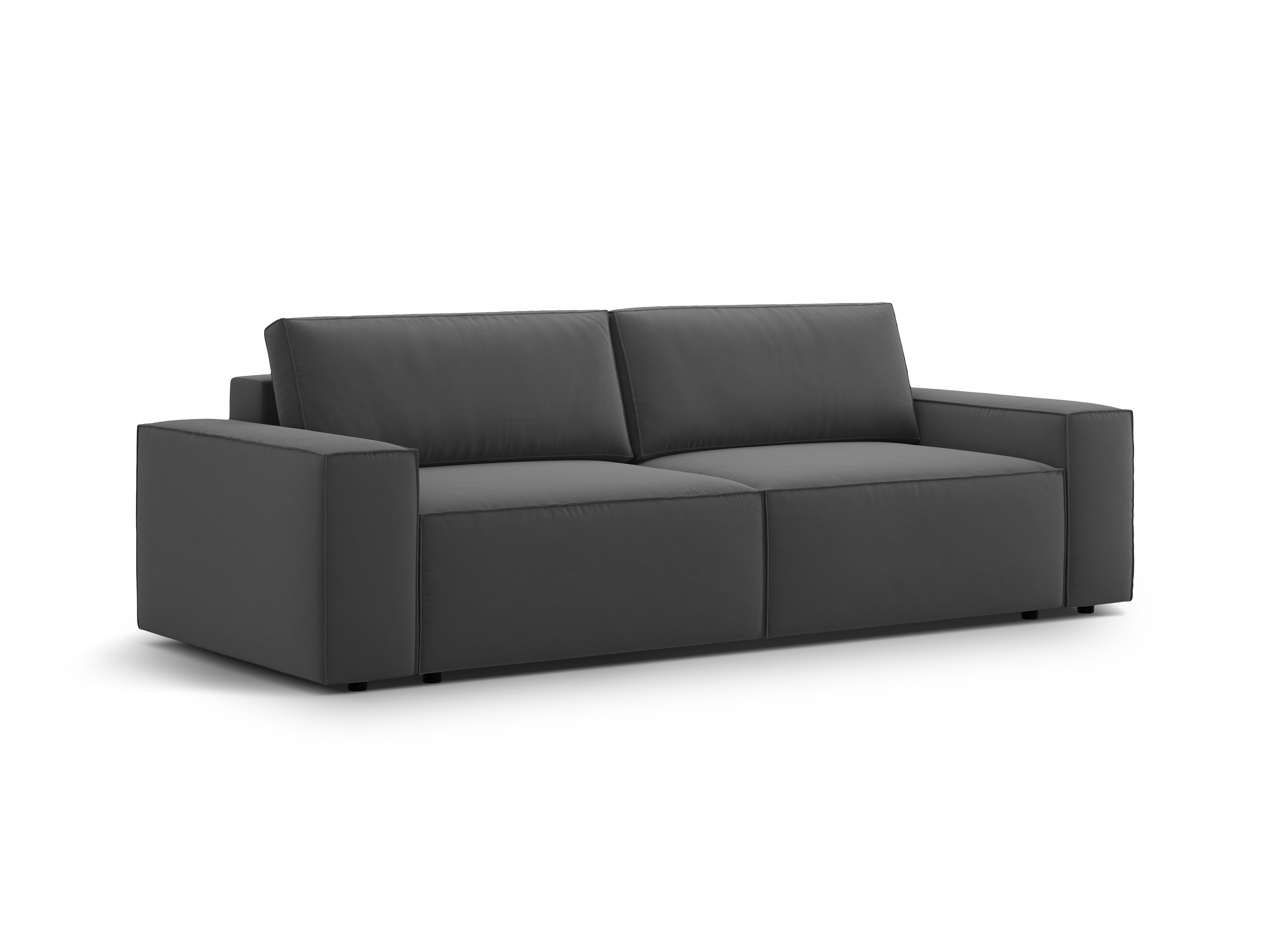 Jodie Sofa zum Ausziehen 247x107cm, Material: Samt