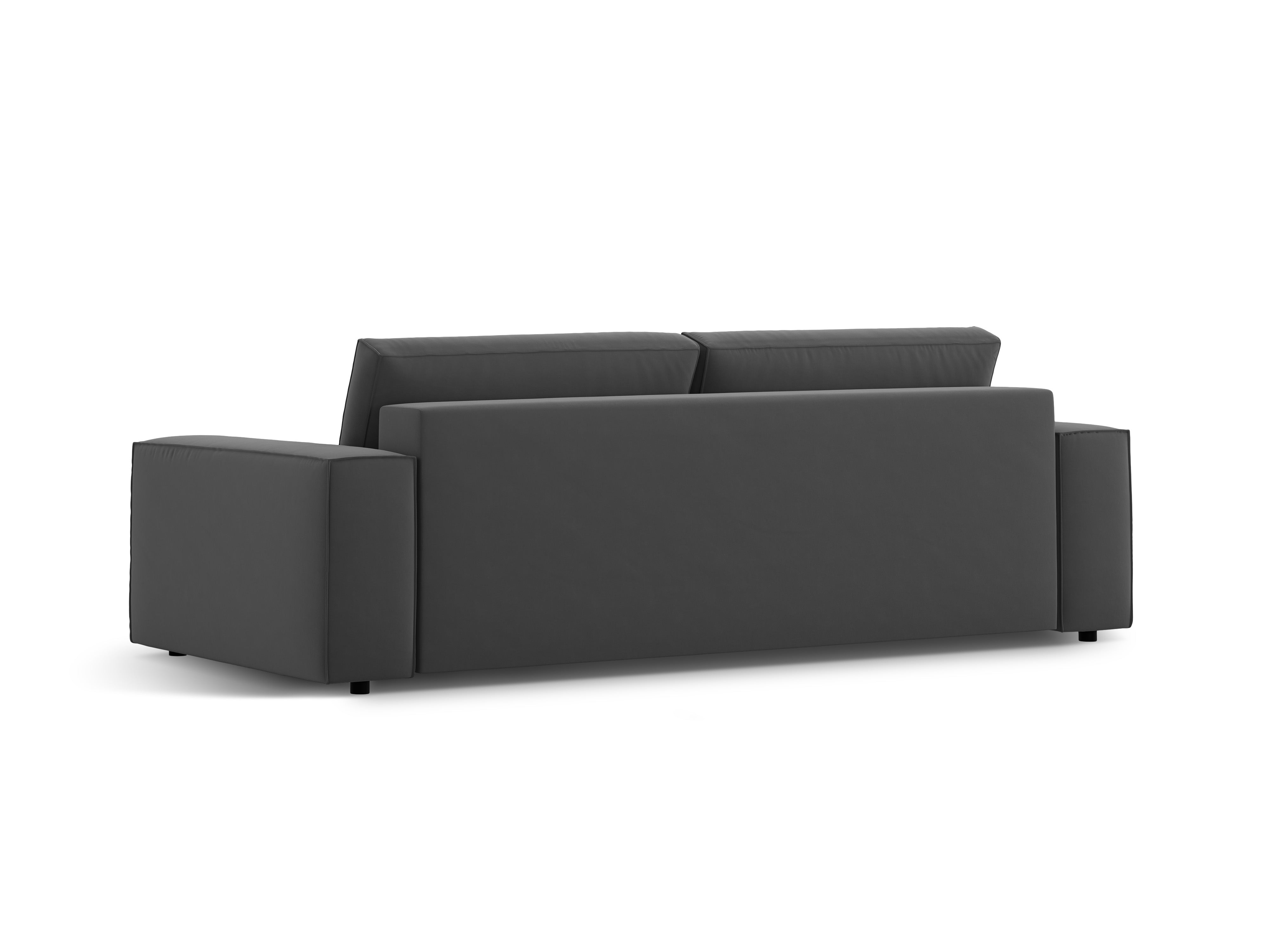 Jodie Sofa zum Ausziehen 247x107cm, Material: Samt