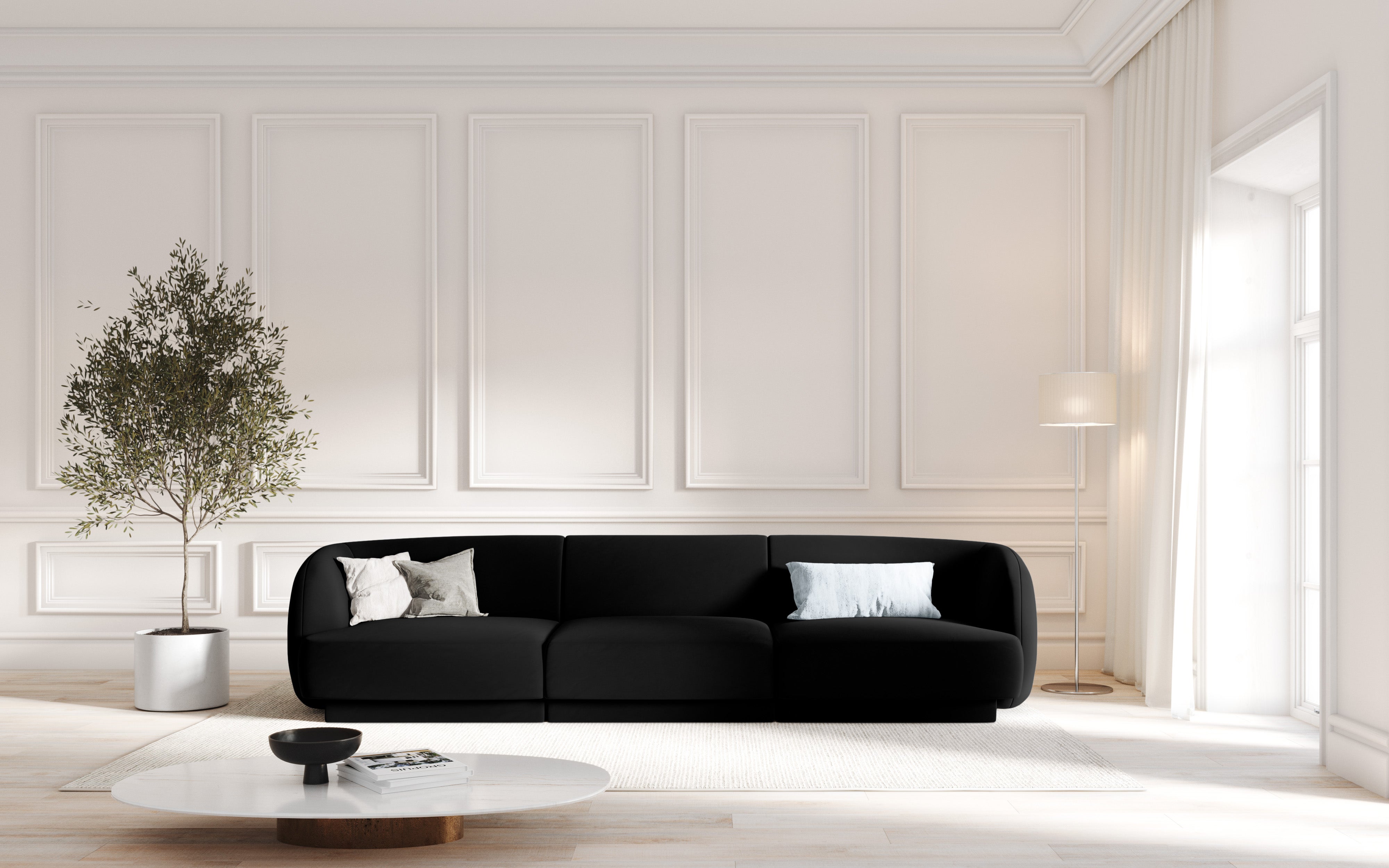 Sofa Miley 255x90cm, Material: Samt