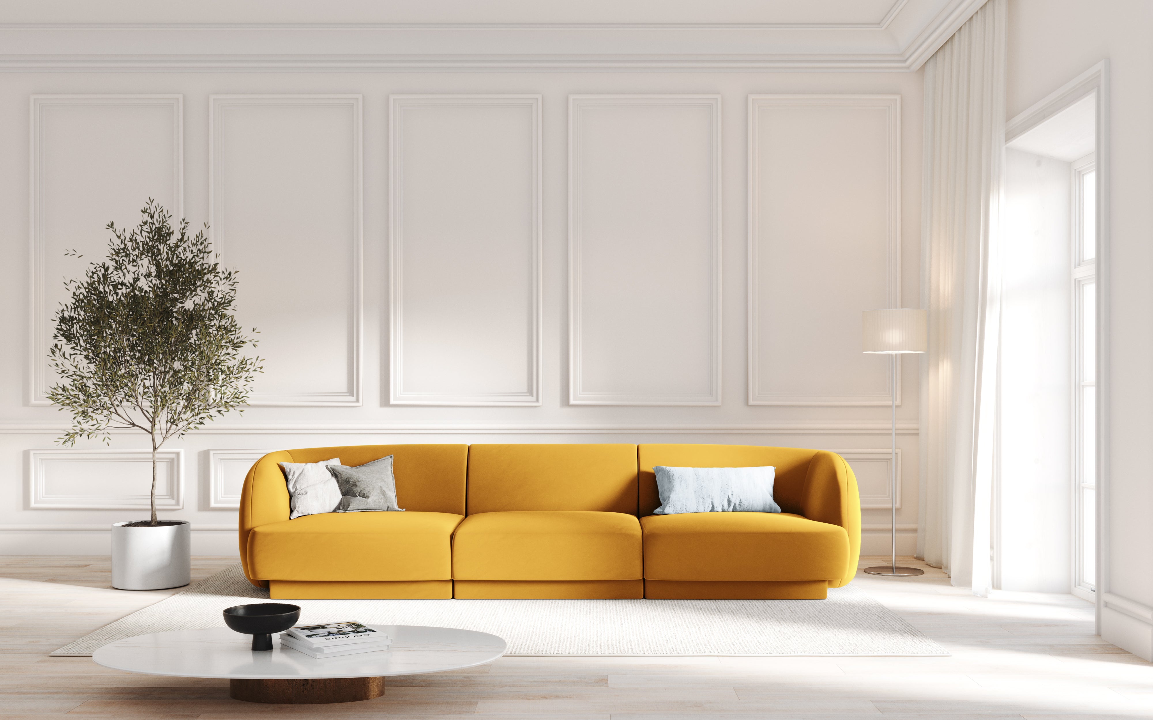 Sofa Miley 255x90cm, Material: Samt