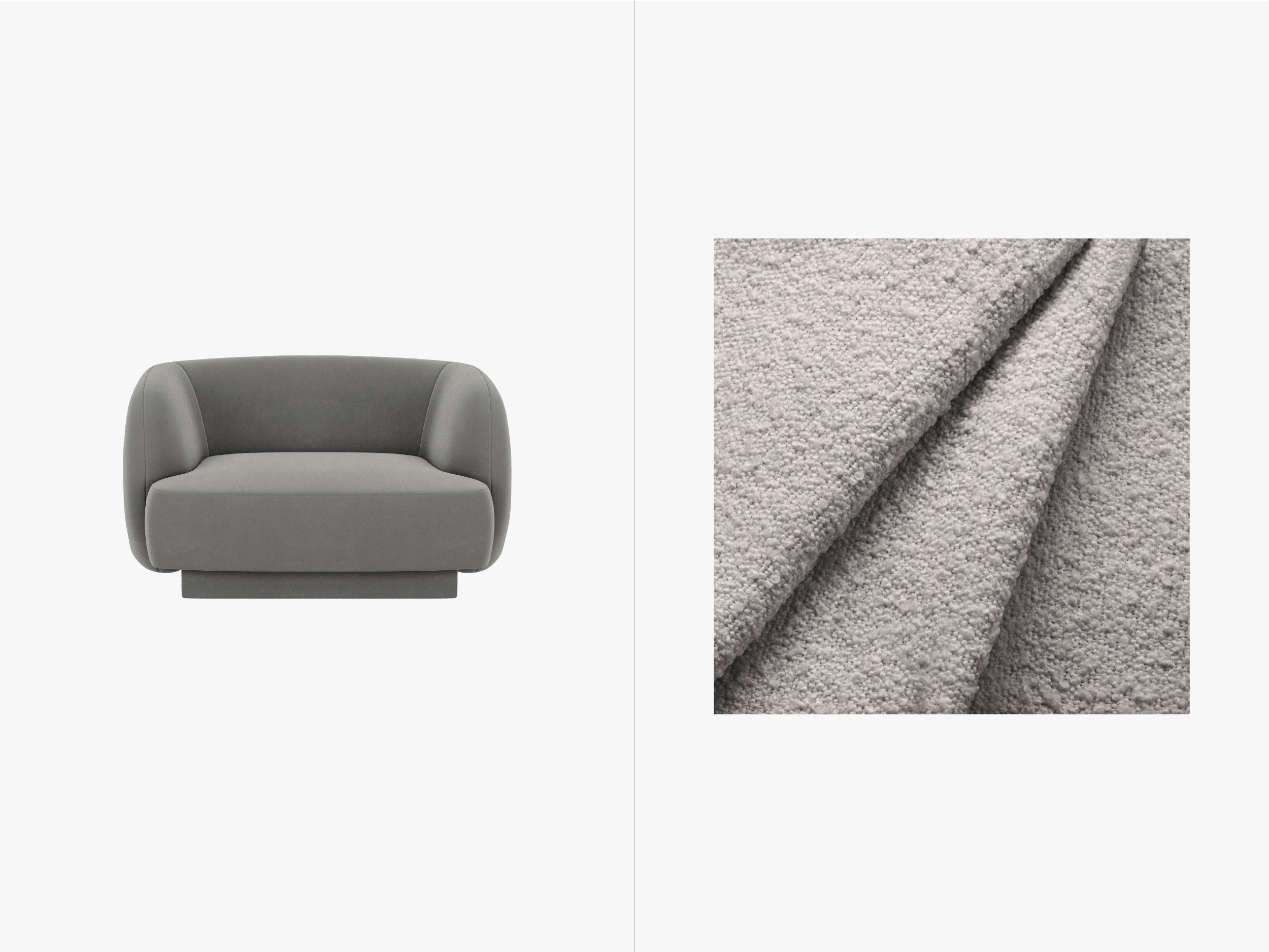 Sessel Miley 103x90cm, Material: Bouclé