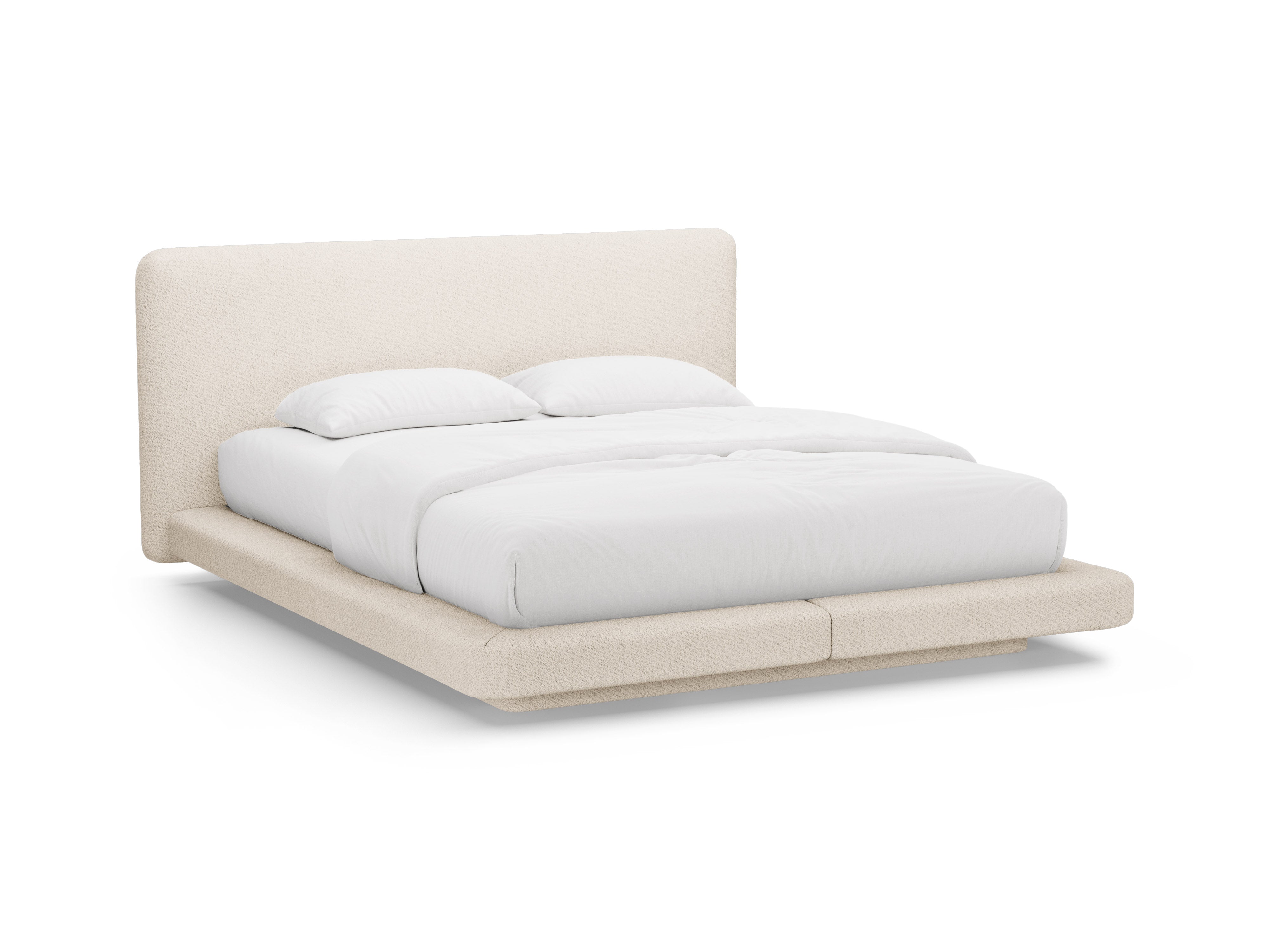 Bett Linea, Material: Bouclé
