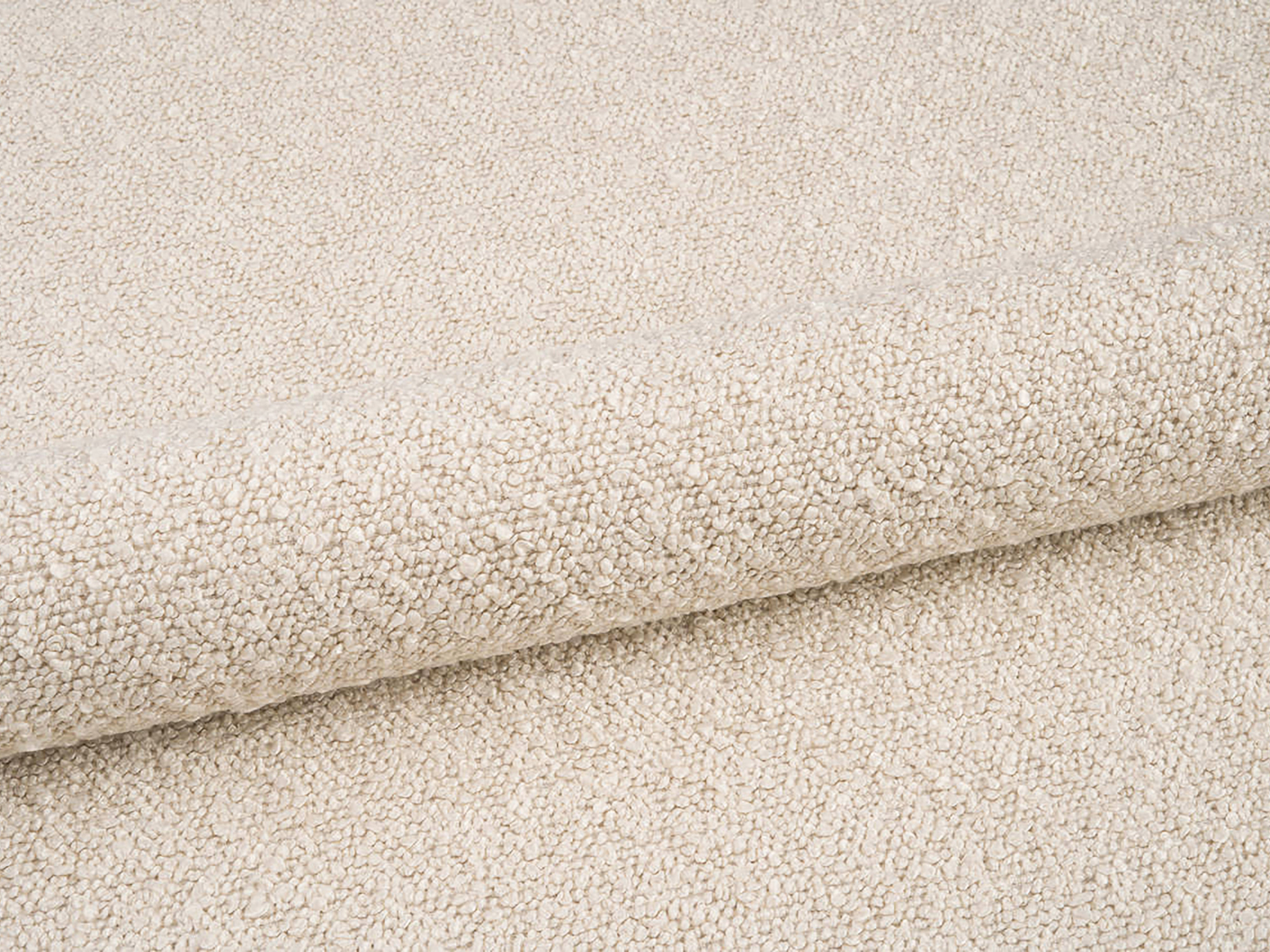 Bett Linea, Material: Bouclé