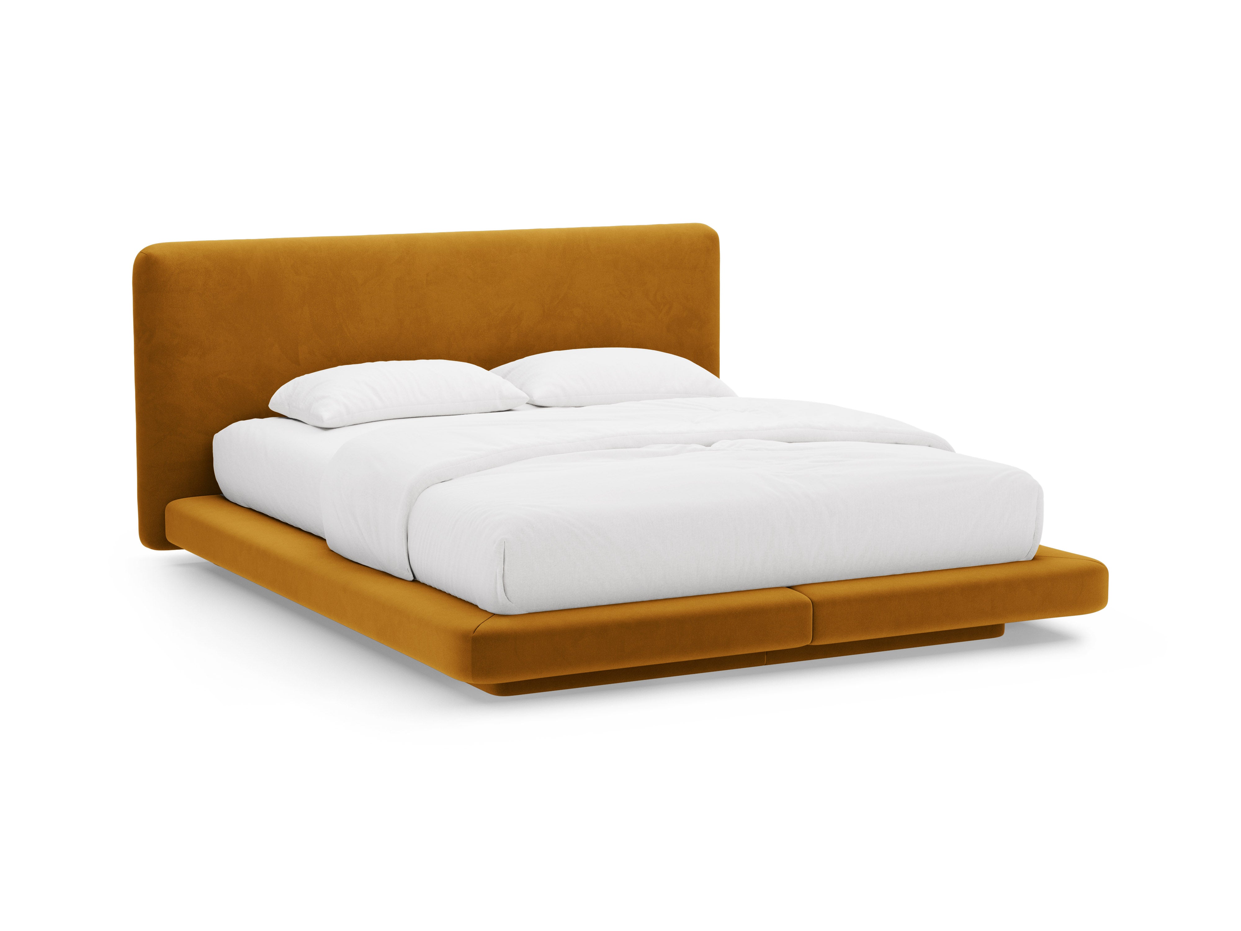 Bett Linea, Material: Samt