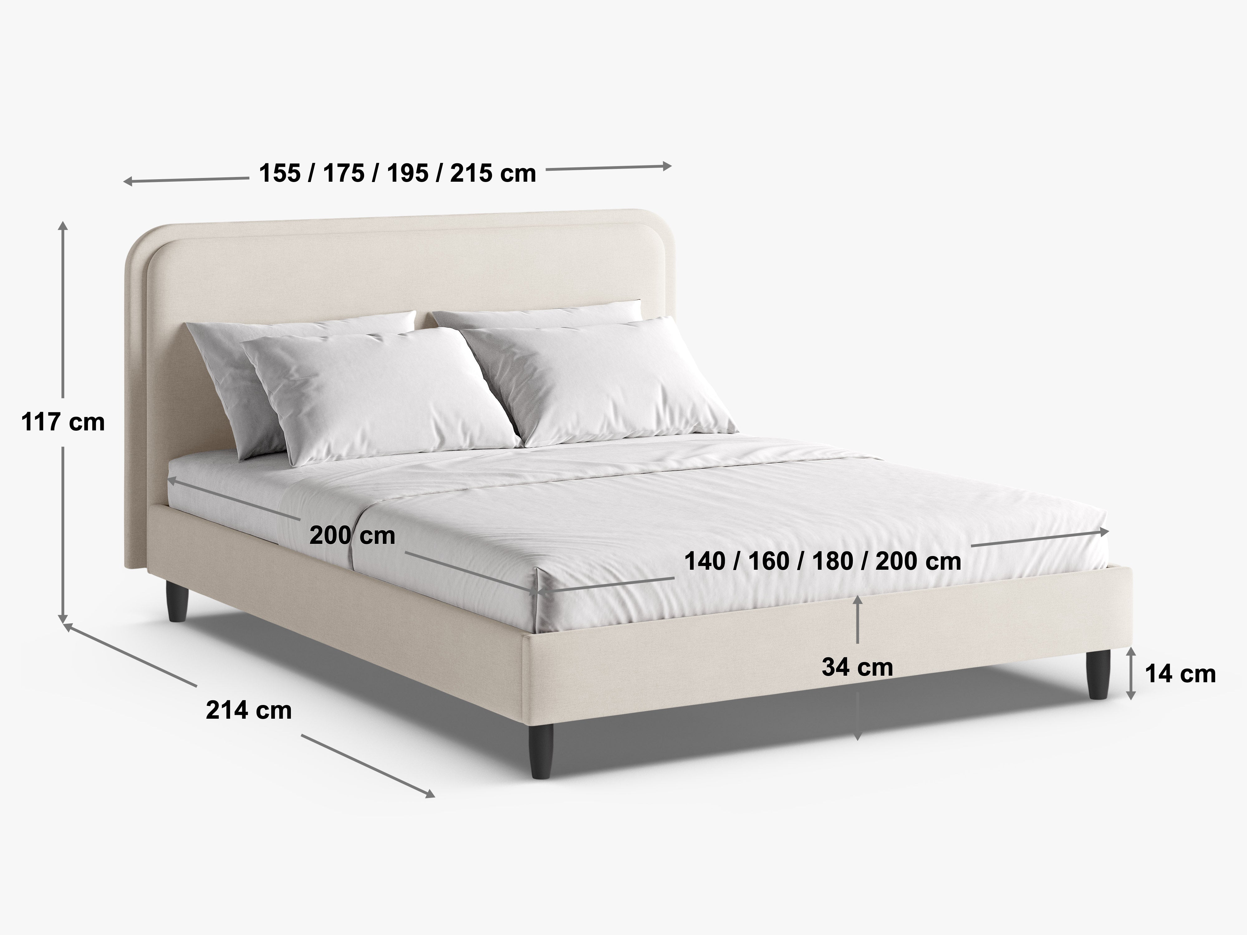 Bett Aveline, Material: Samt
