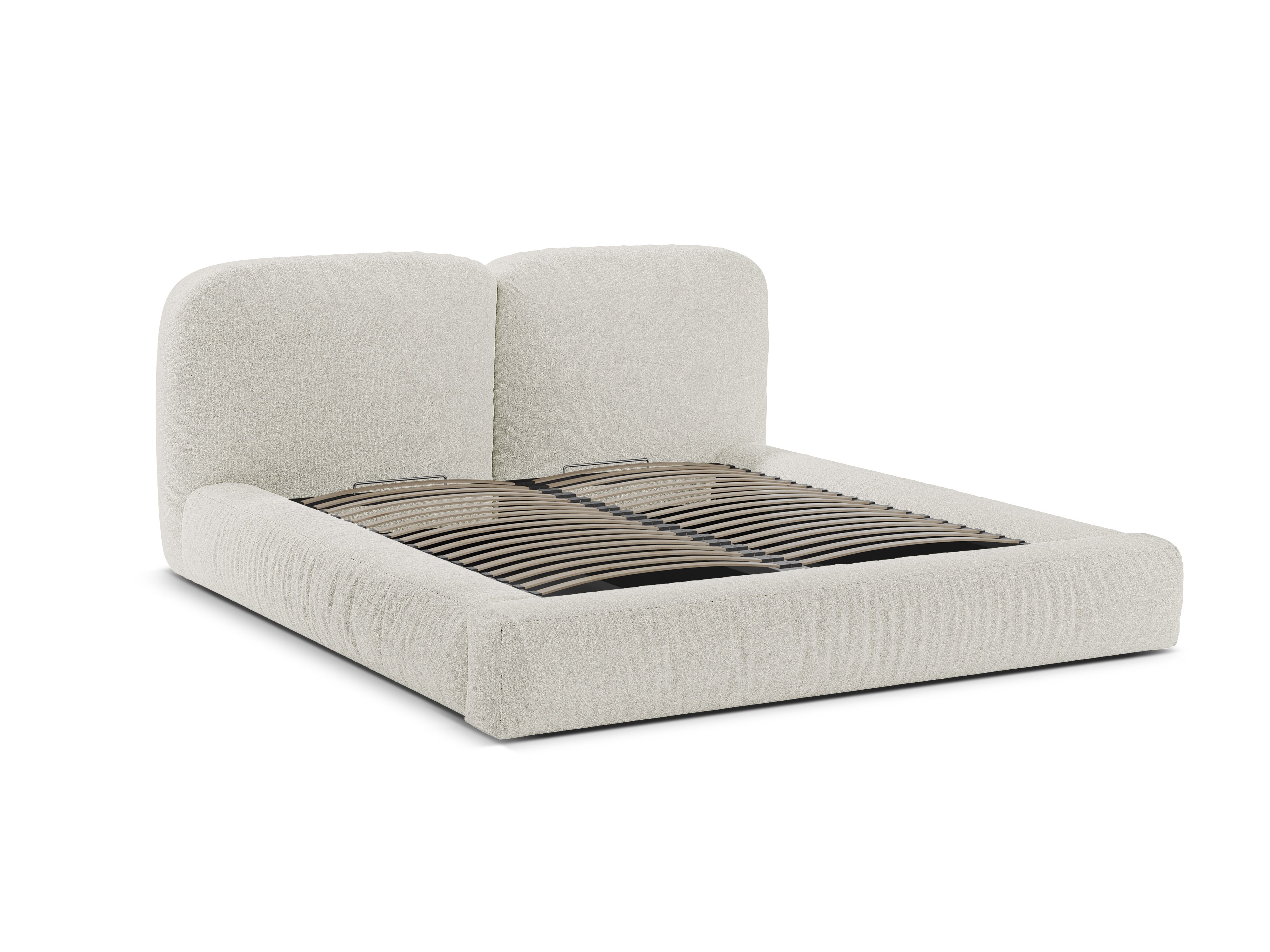 Bett Martina, Material: Bouclé
