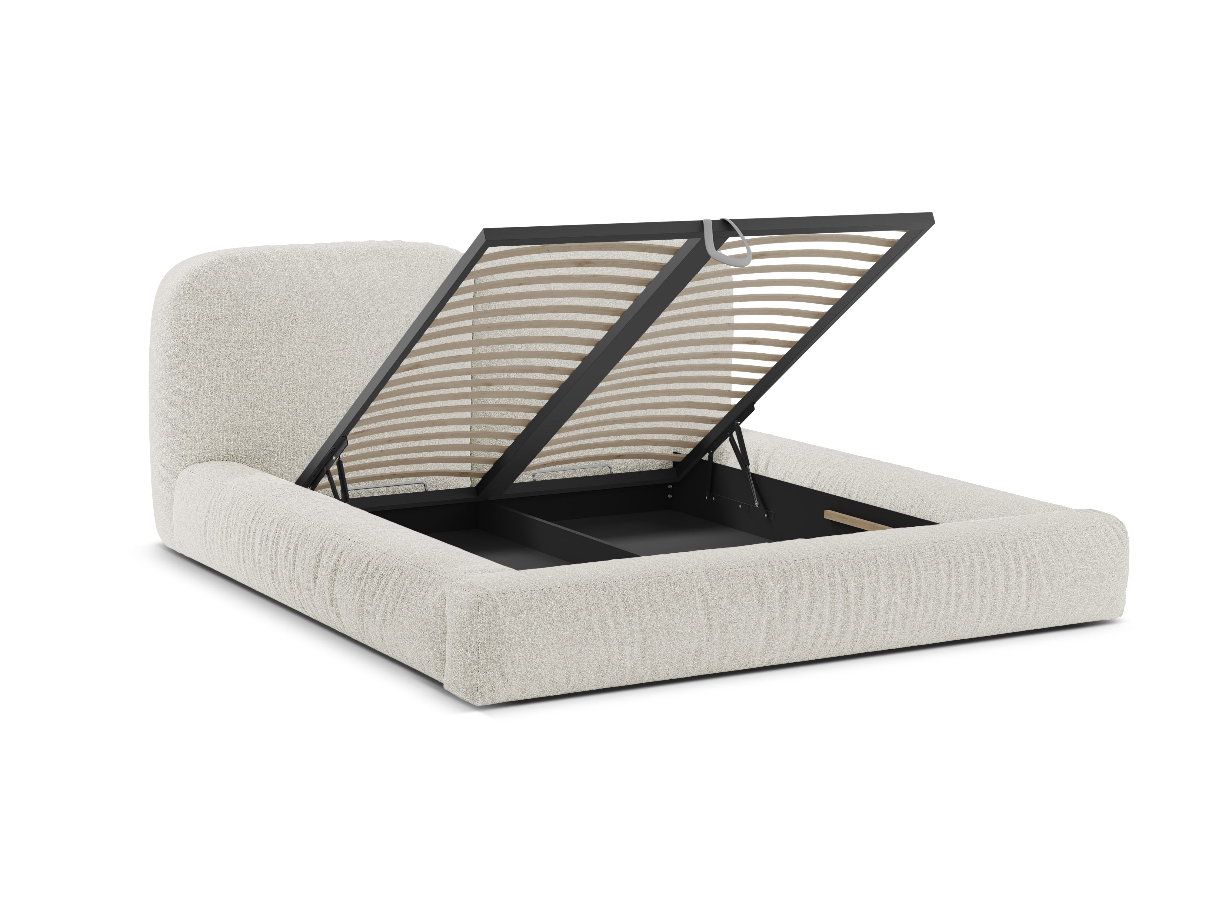Bett Martina, Material: Bouclé