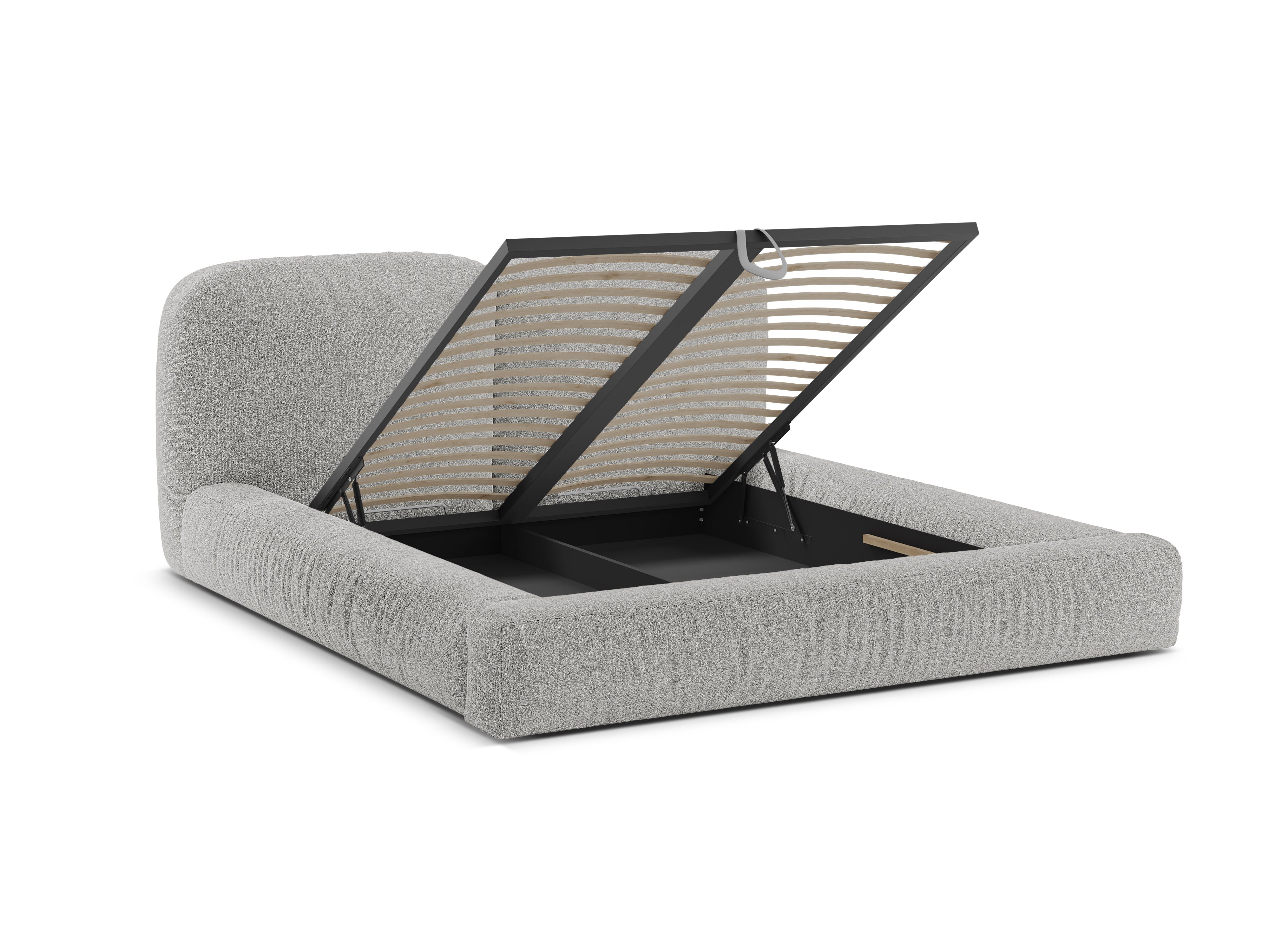 Bett Martina, Material: Bouclé