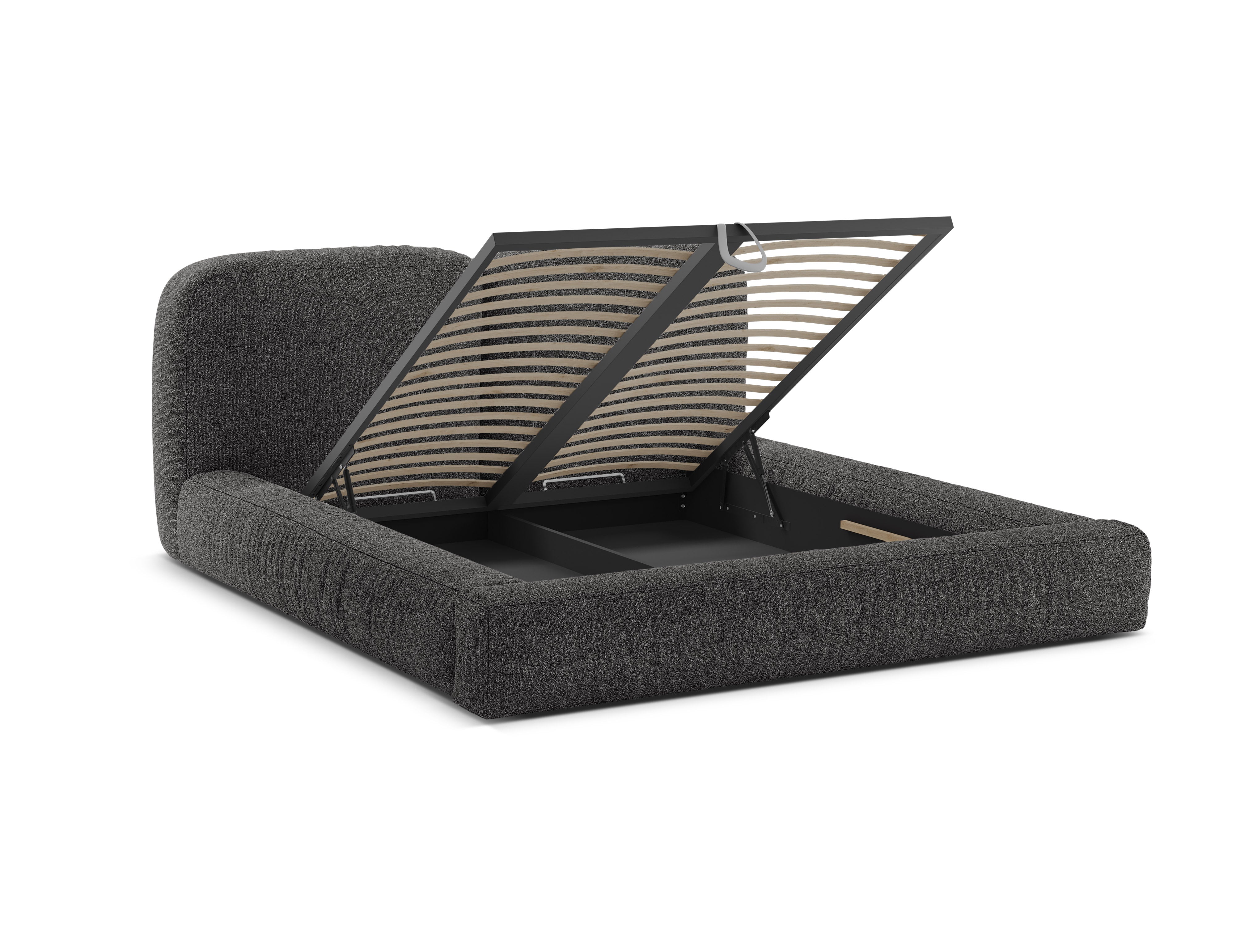 Bett Martina, Material: Bouclé