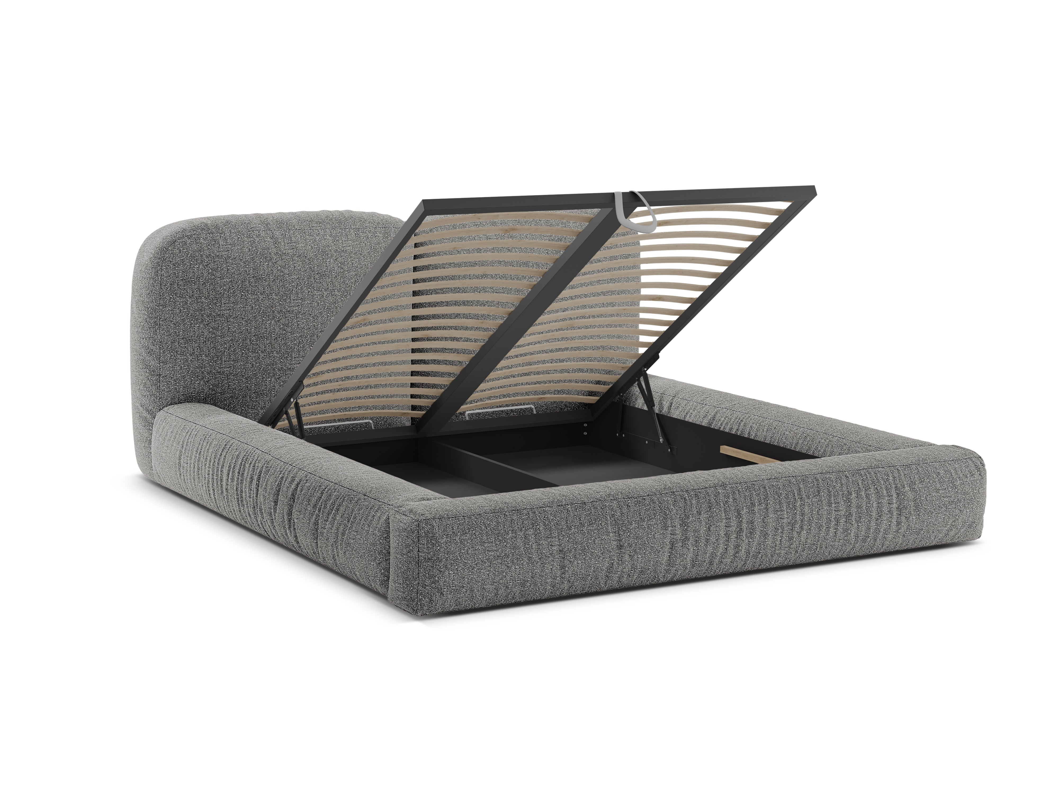 Bett Martina, Material: Bouclé