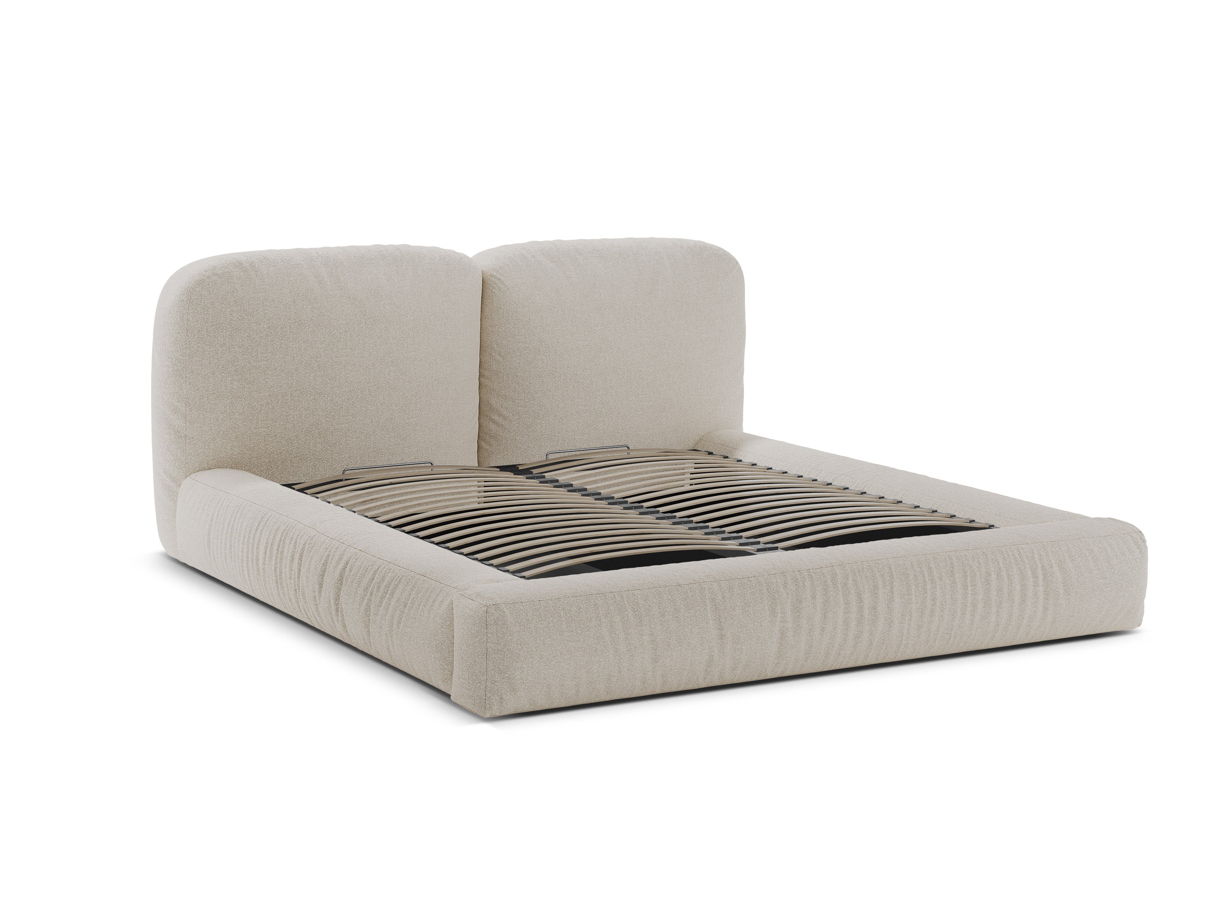 Bett Martina, Material: Bouclé