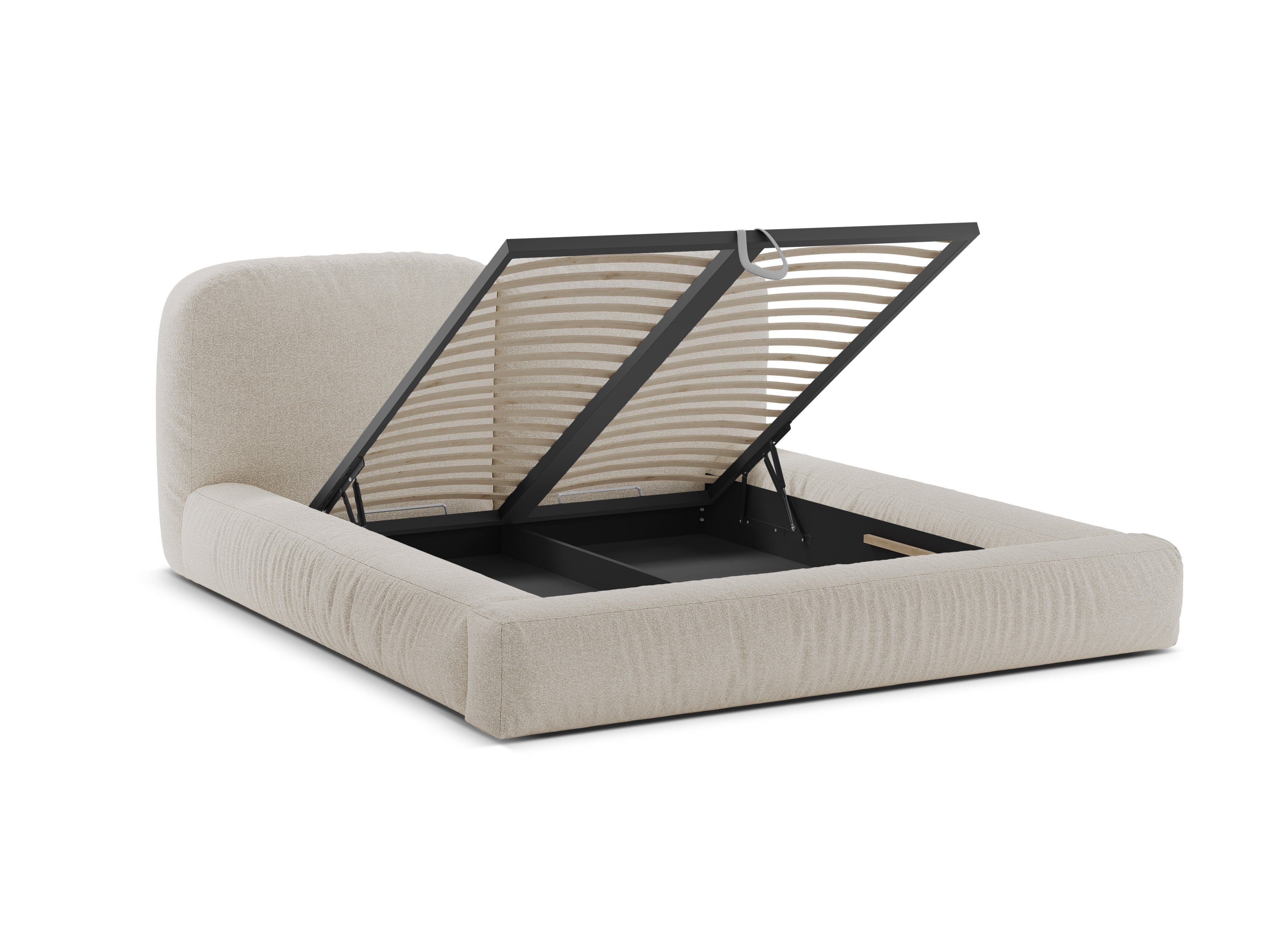 Bett Martina, Material: Bouclé
