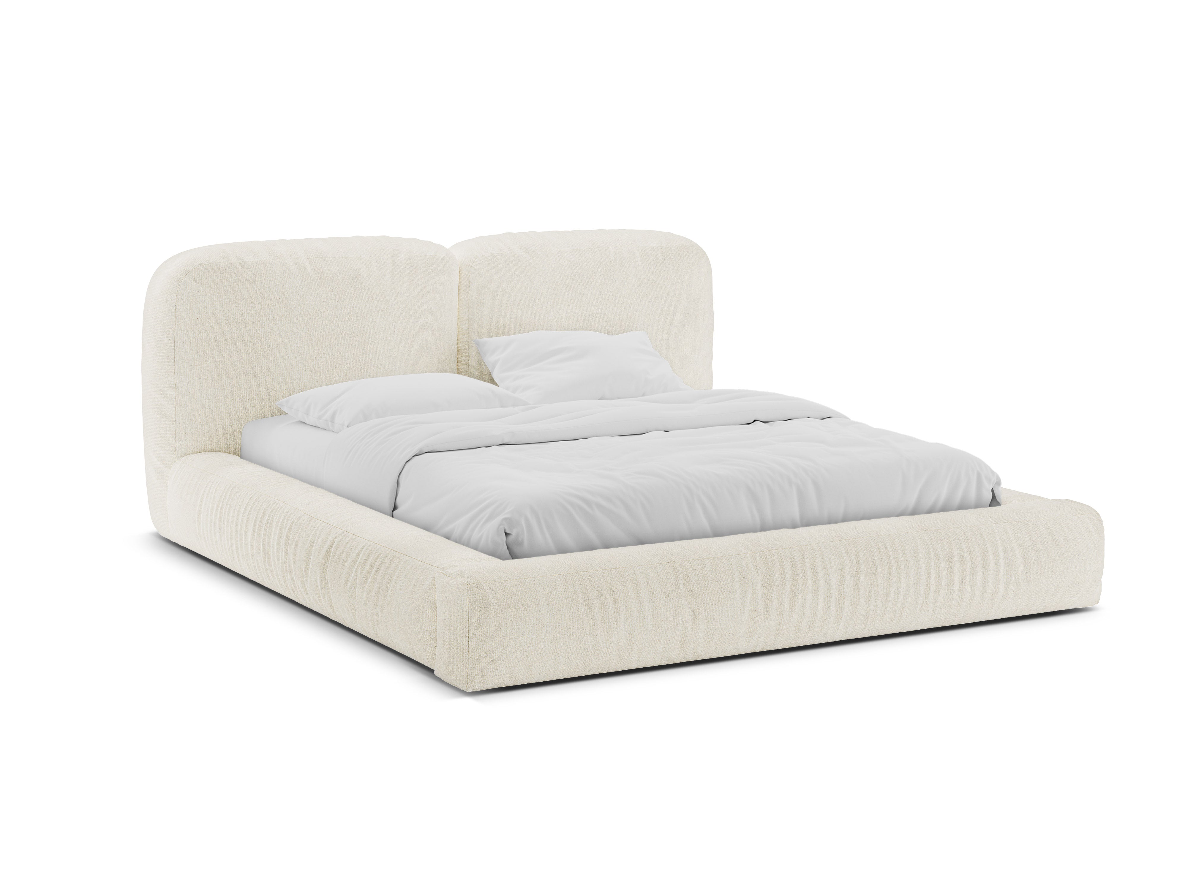 Bett Martina, Material: Bouclé