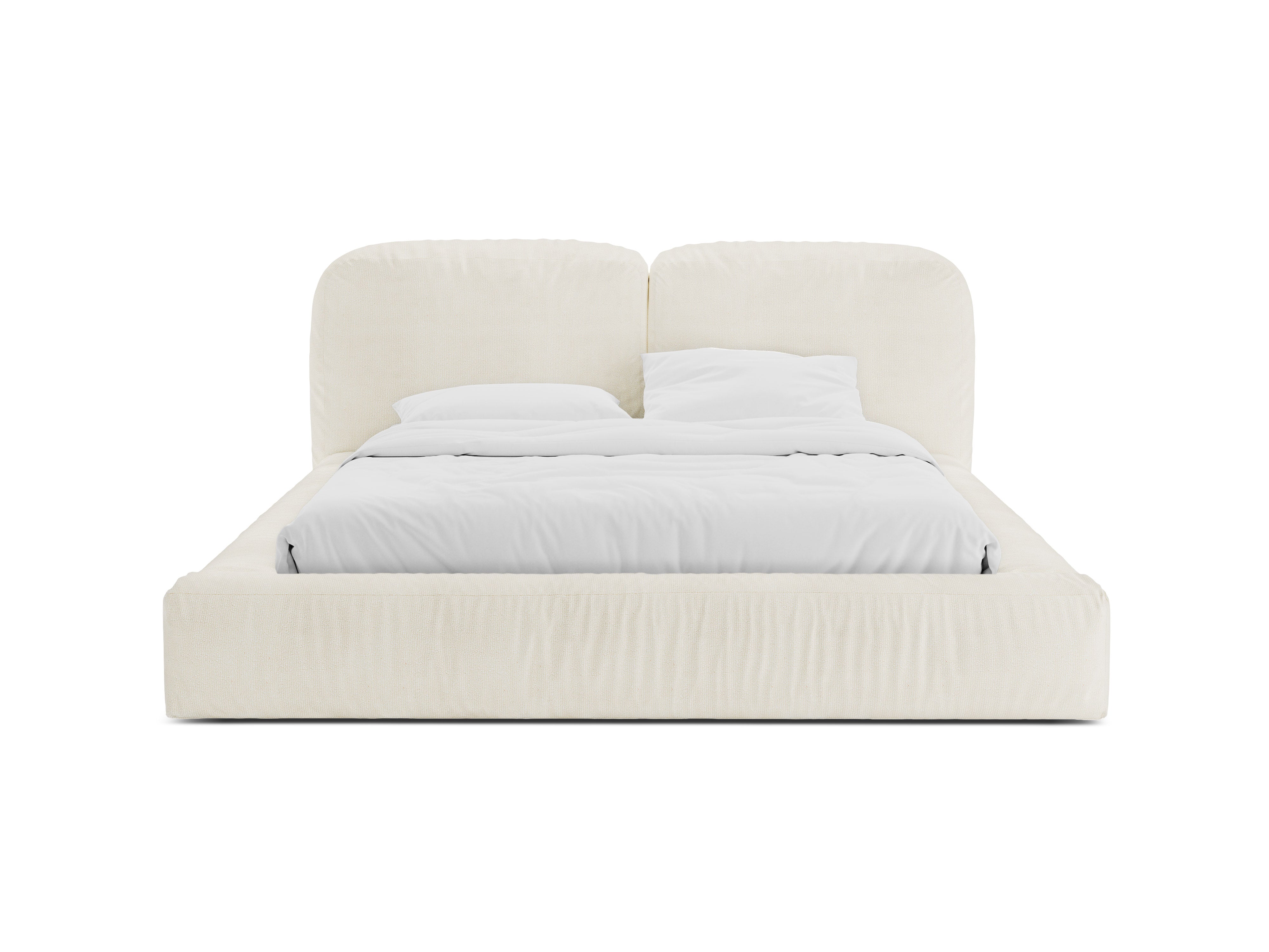 Bett Martina, Material: Bouclé