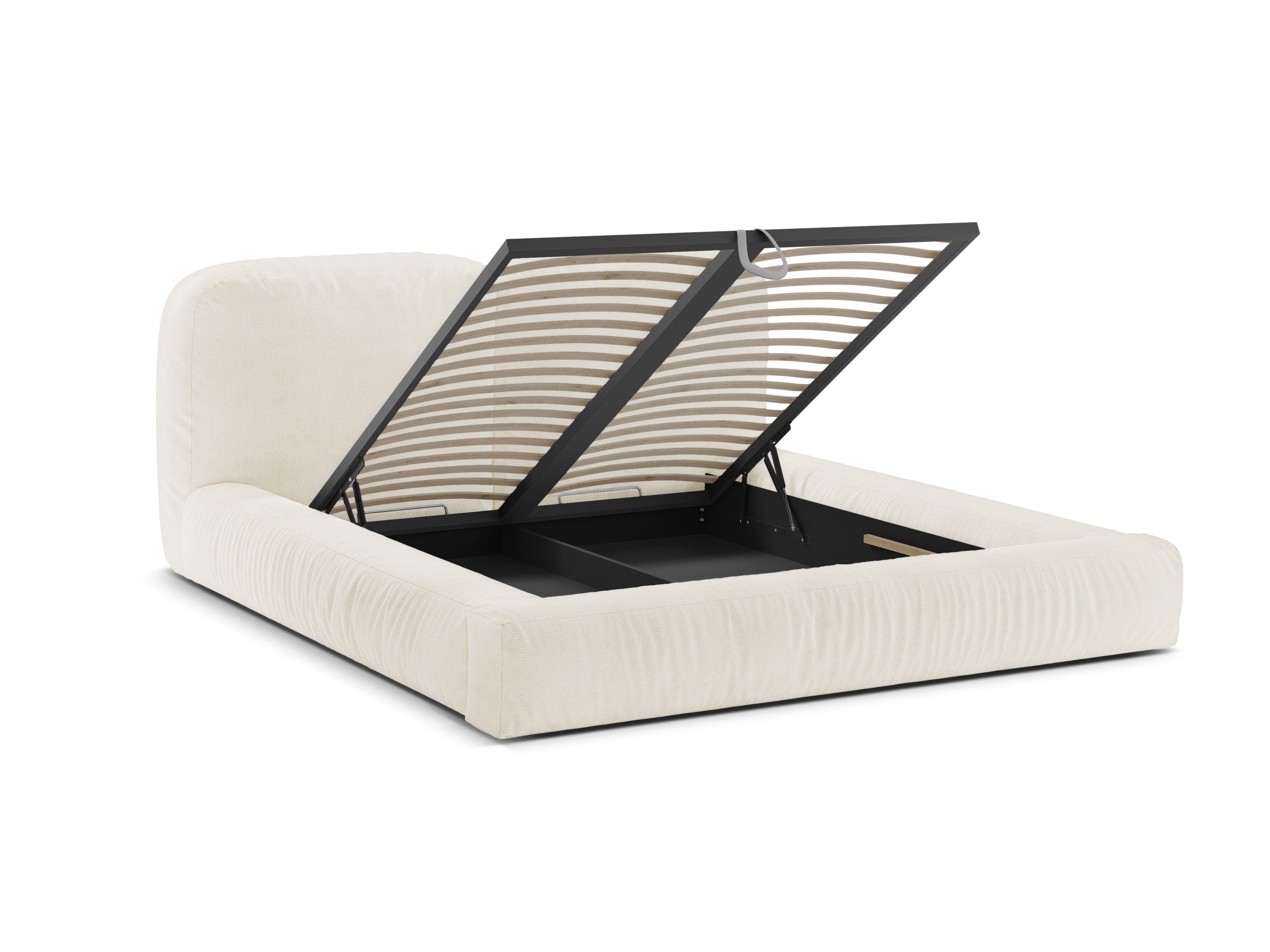 Bett Martina, Material: Bouclé
