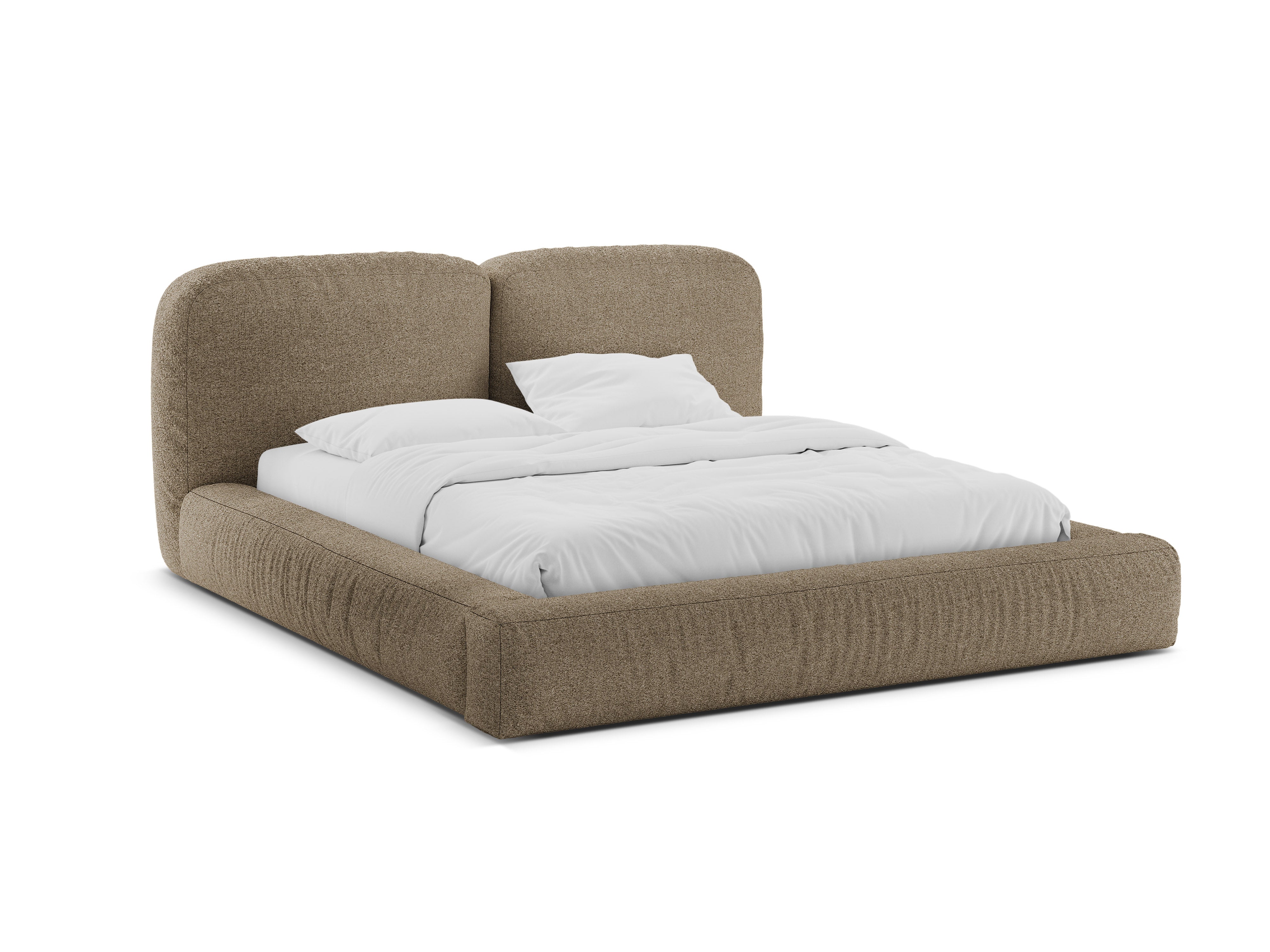 Bett Martina, Material: Bouclé