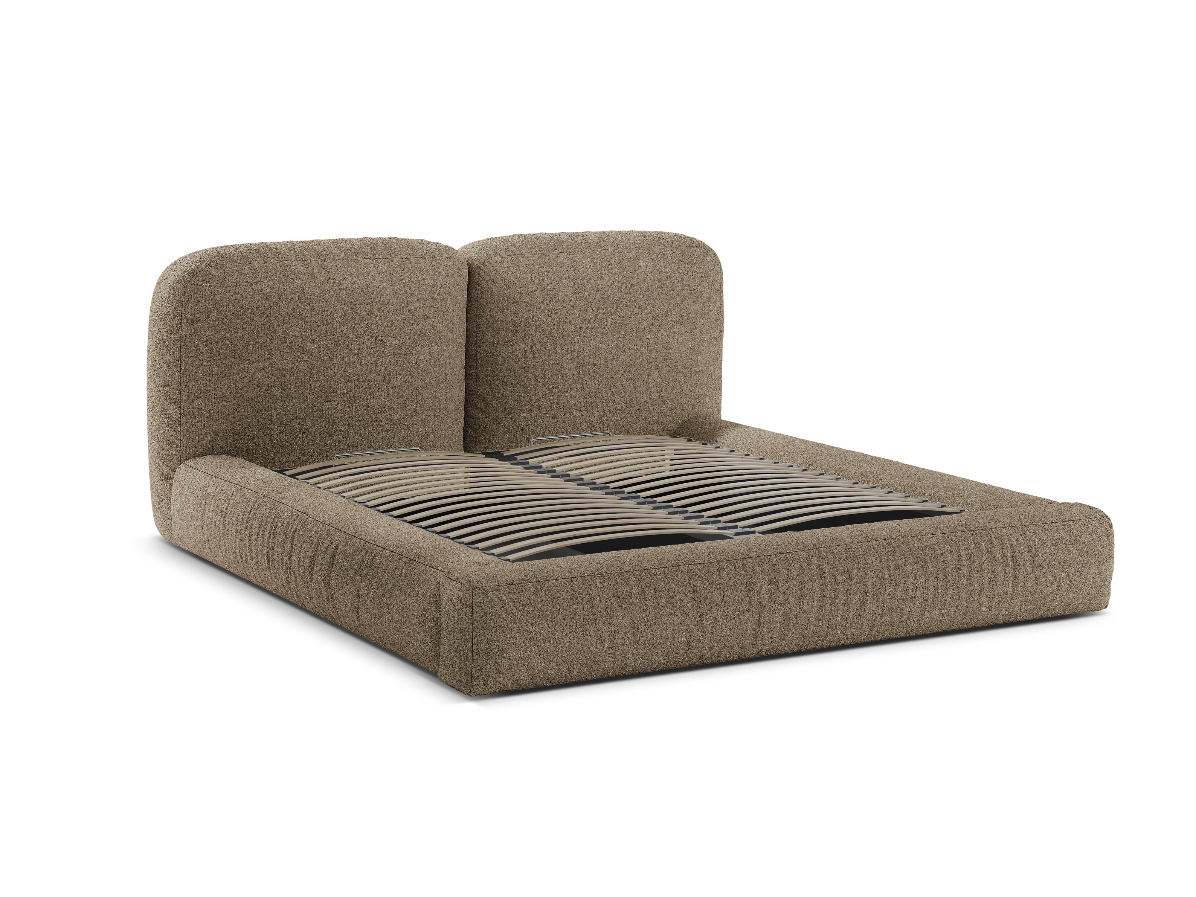 Bett Martina, Material: Bouclé