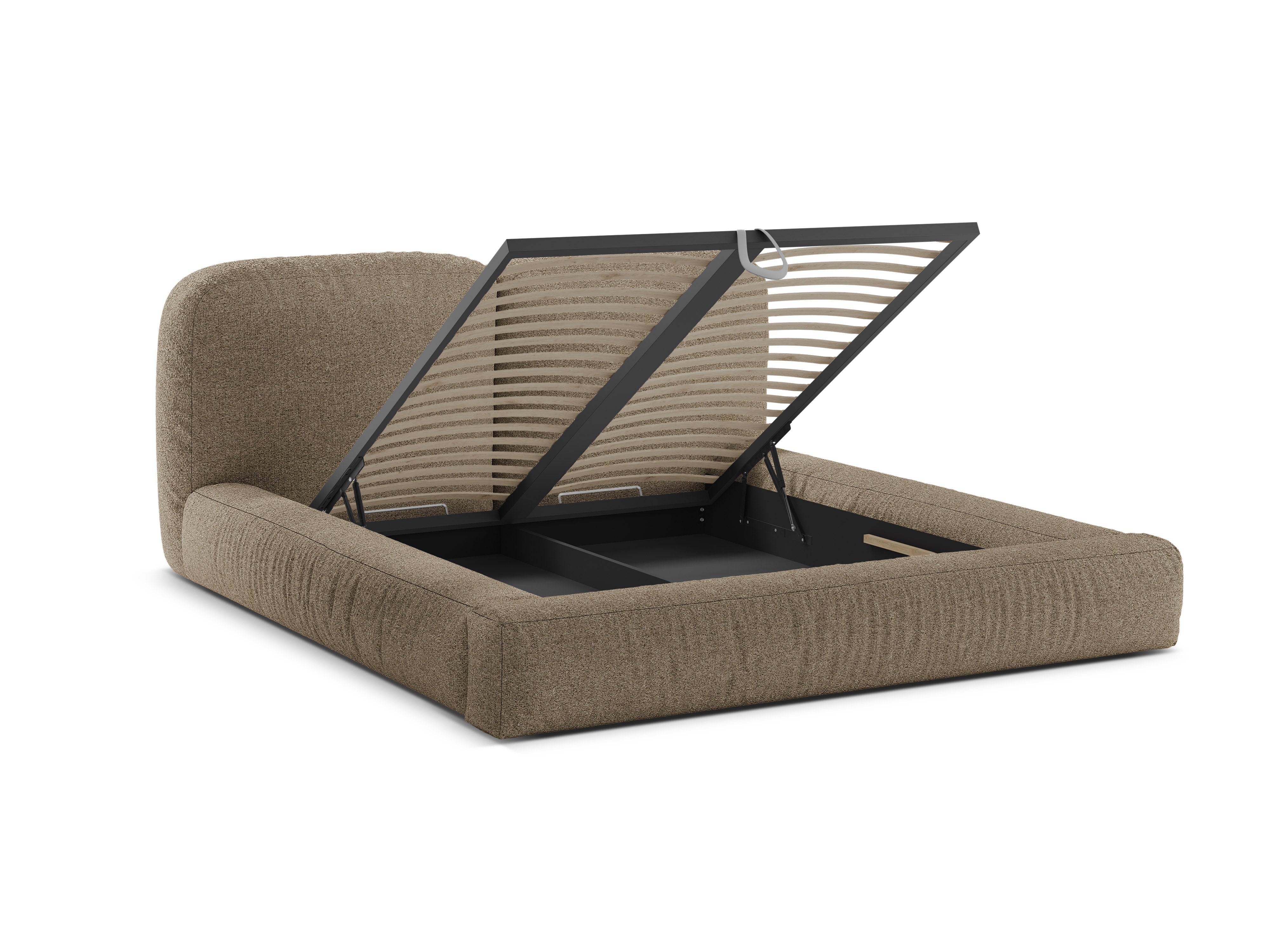 Bett Martina, Material: Bouclé
