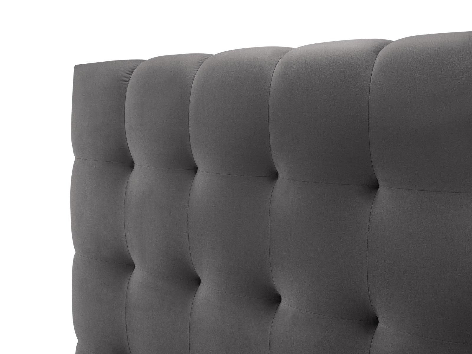 Mamaia Bettgestell mit Kopfteil und Bettkasten, Material: Samt