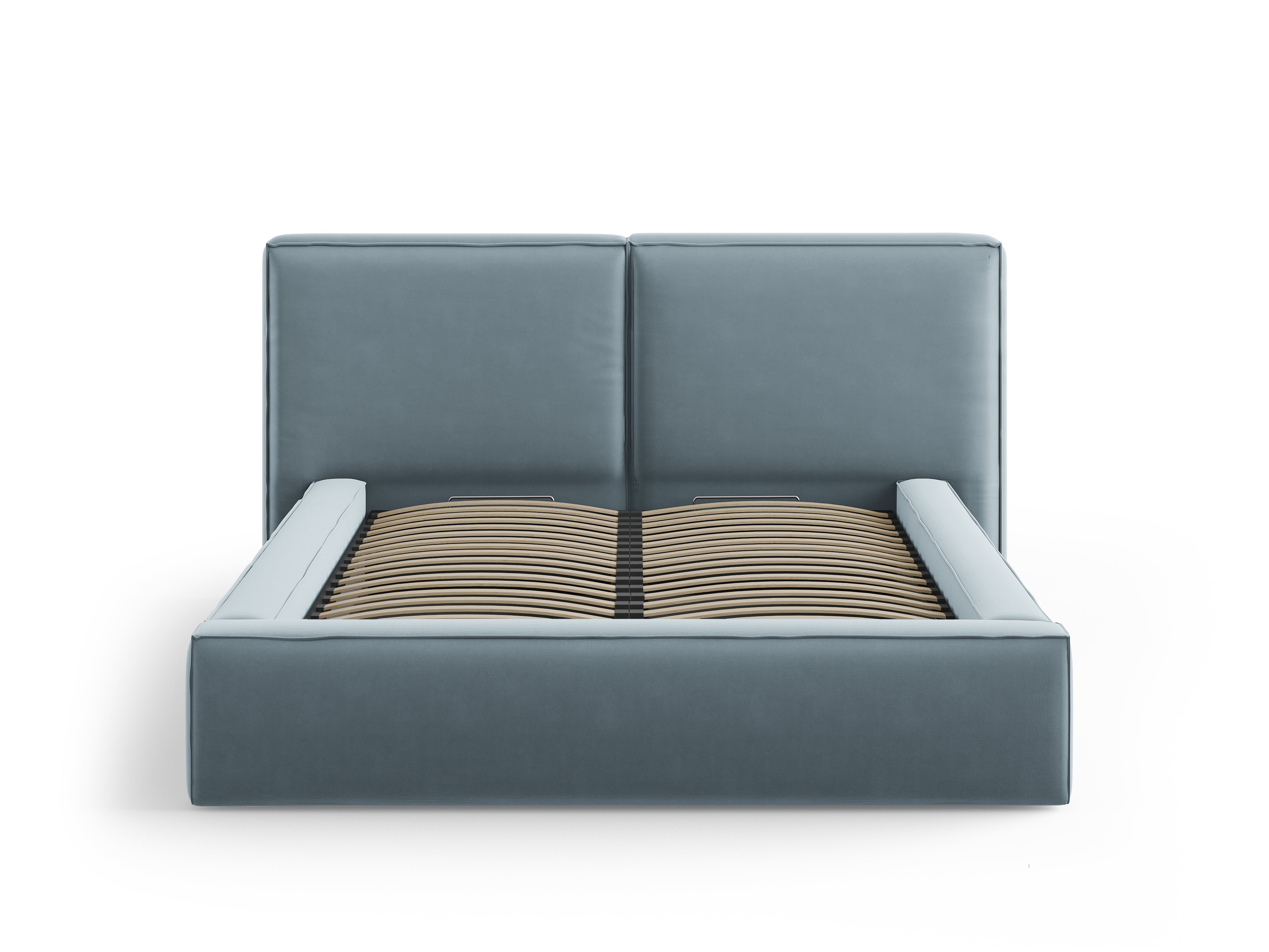Jodie Bett mit Aufbewahrungsfach, Material: Samt