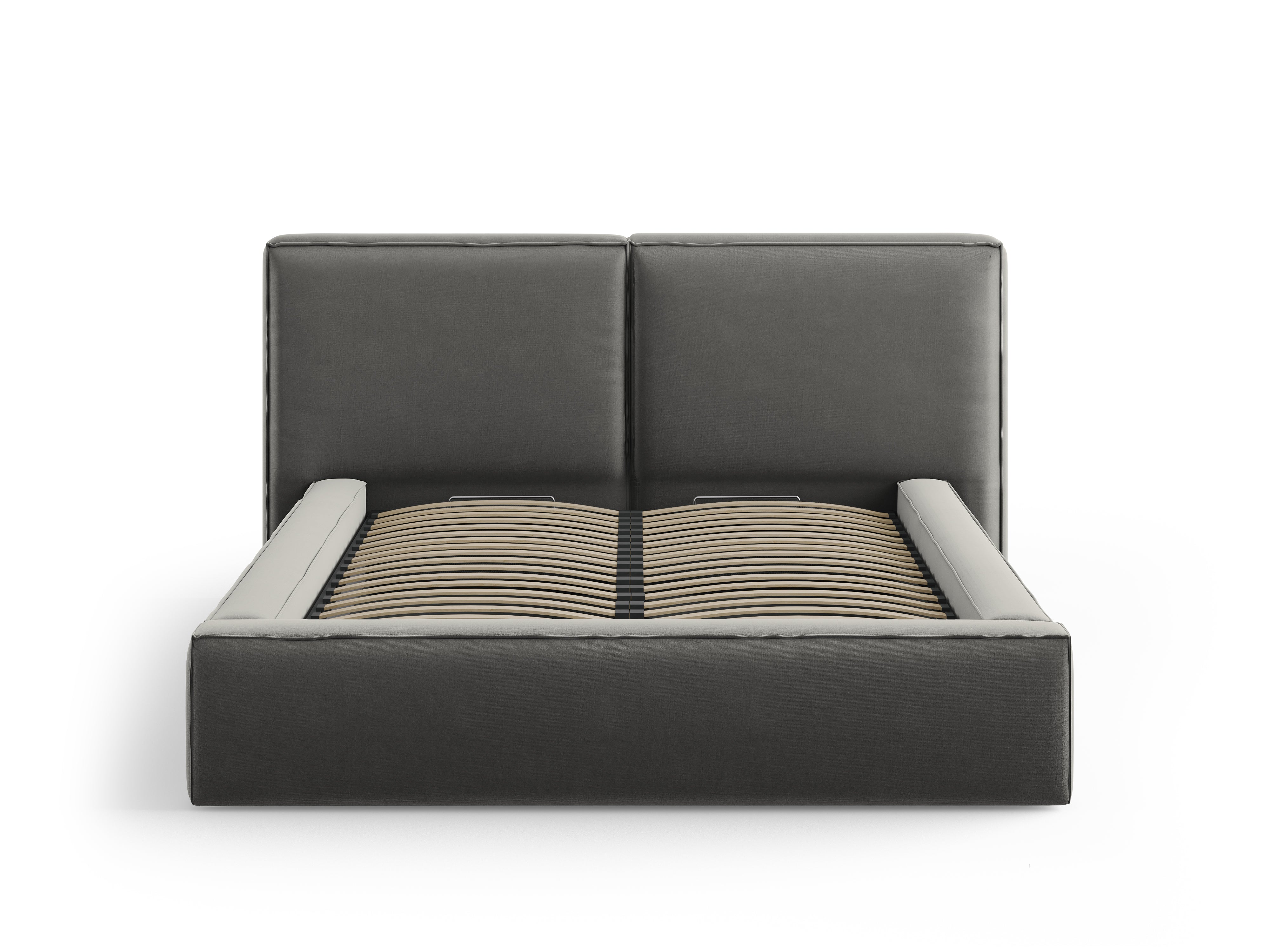 Jodie Bett mit Aufbewahrungsfach, Material: Samt