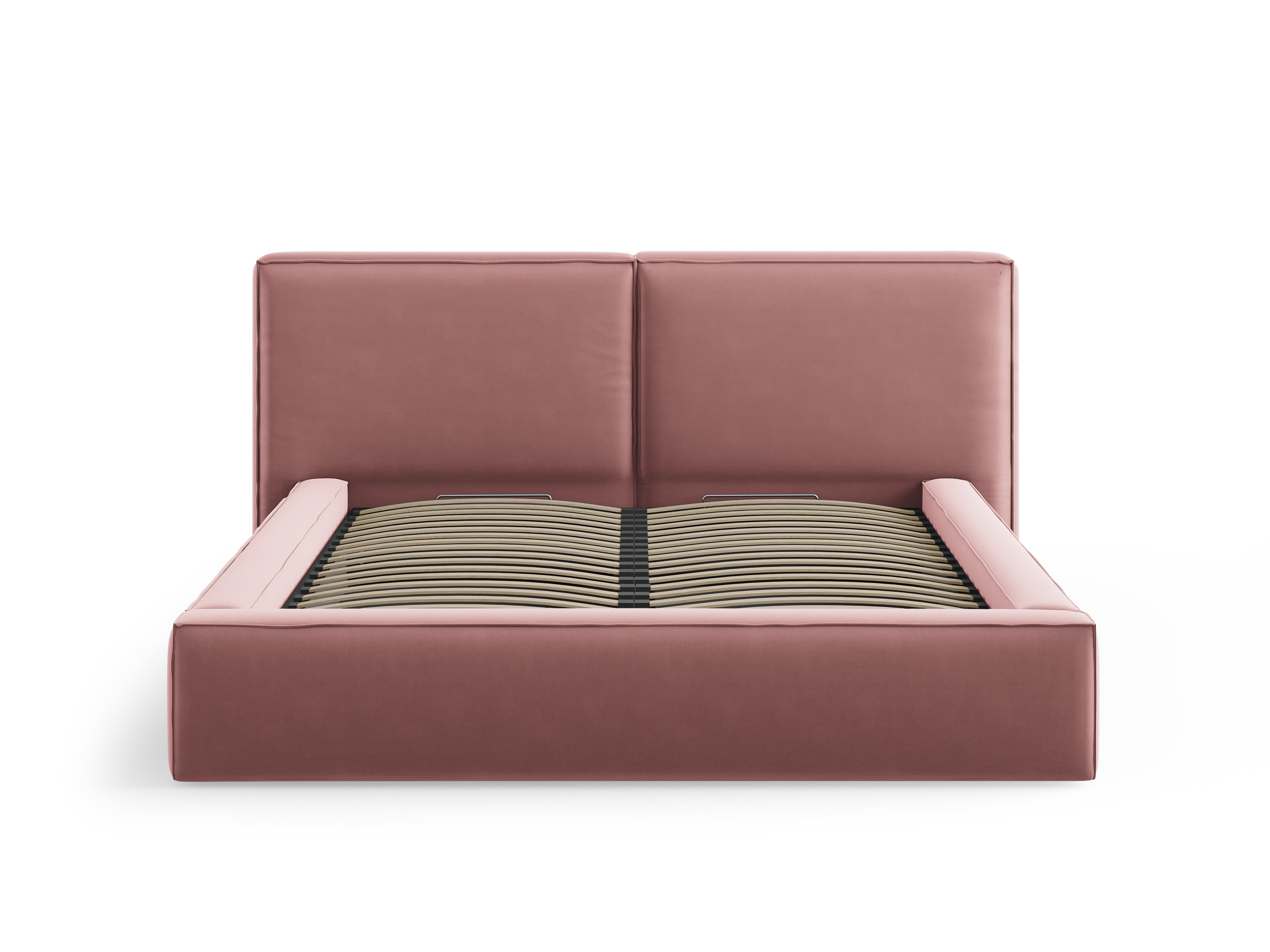 Jodie Bett mit Aufbewahrungsfach, Material: Samt