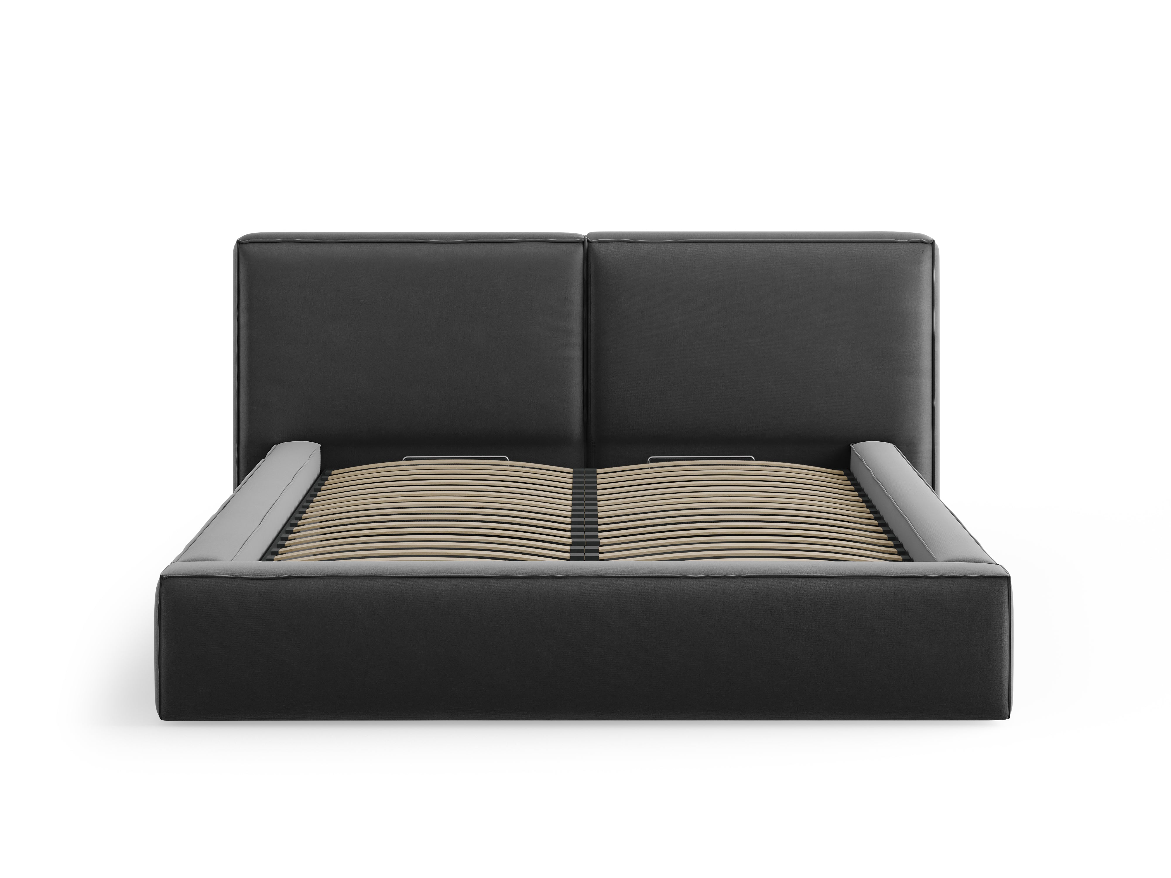 Jodie Bett mit Aufbewahrungsfach, Material: Samt