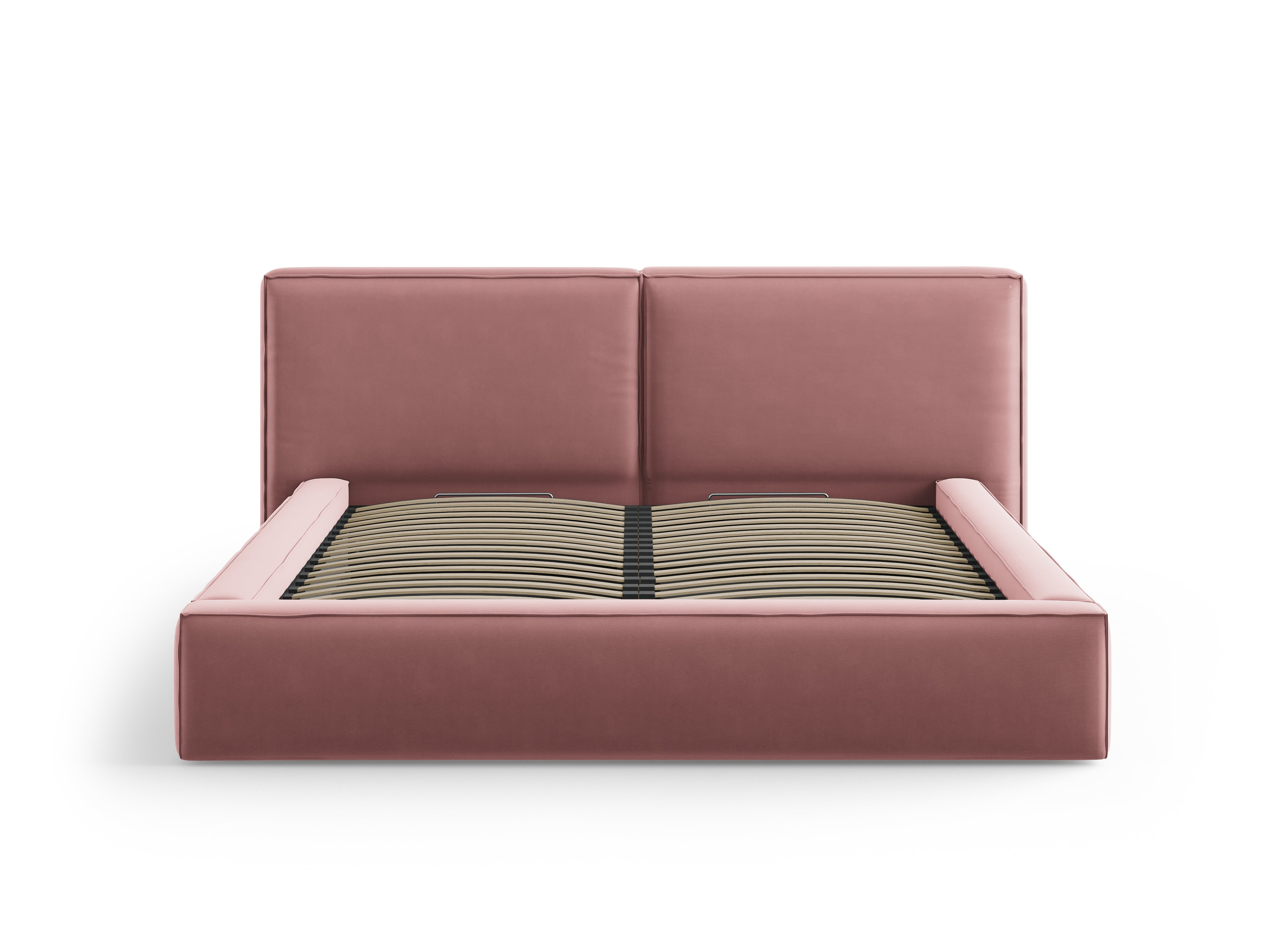 Jodie Bett mit Aufbewahrungsfach, Material: Samt