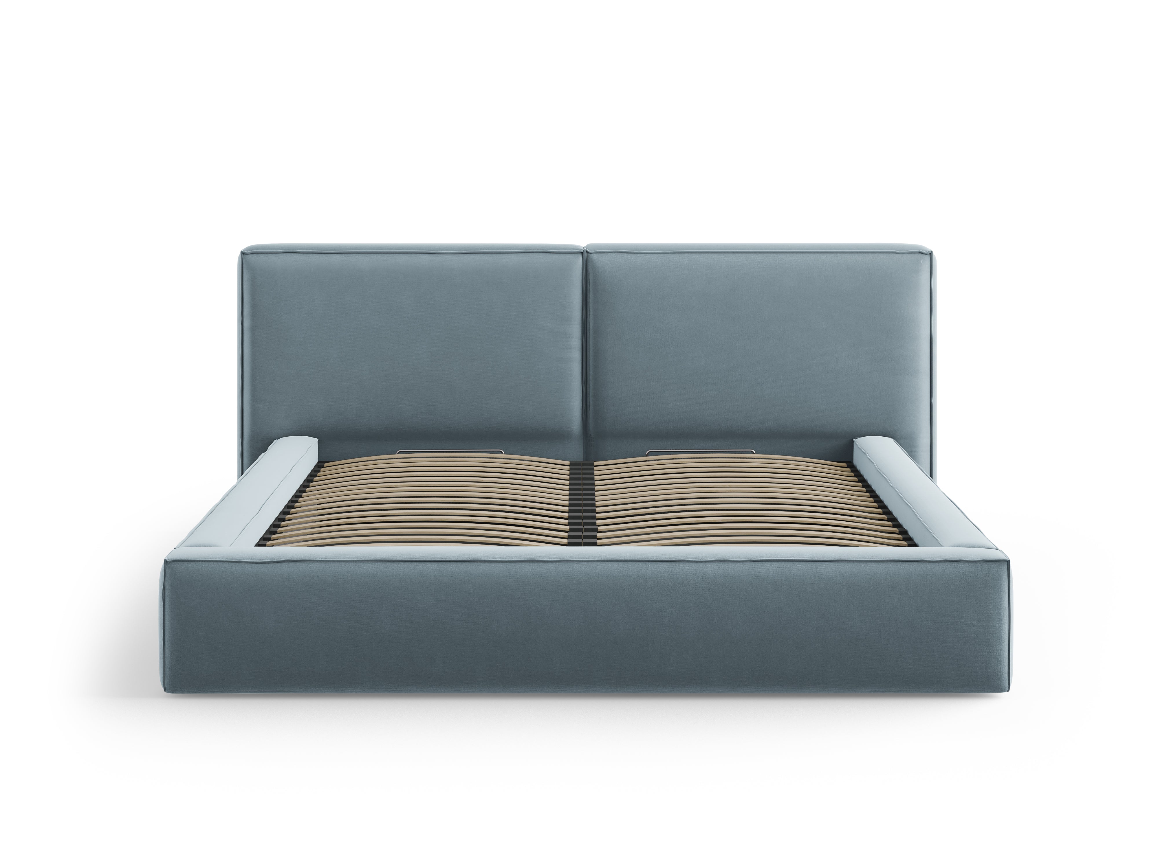Jodie Bett mit Aufbewahrungsfach, Material: Samt
