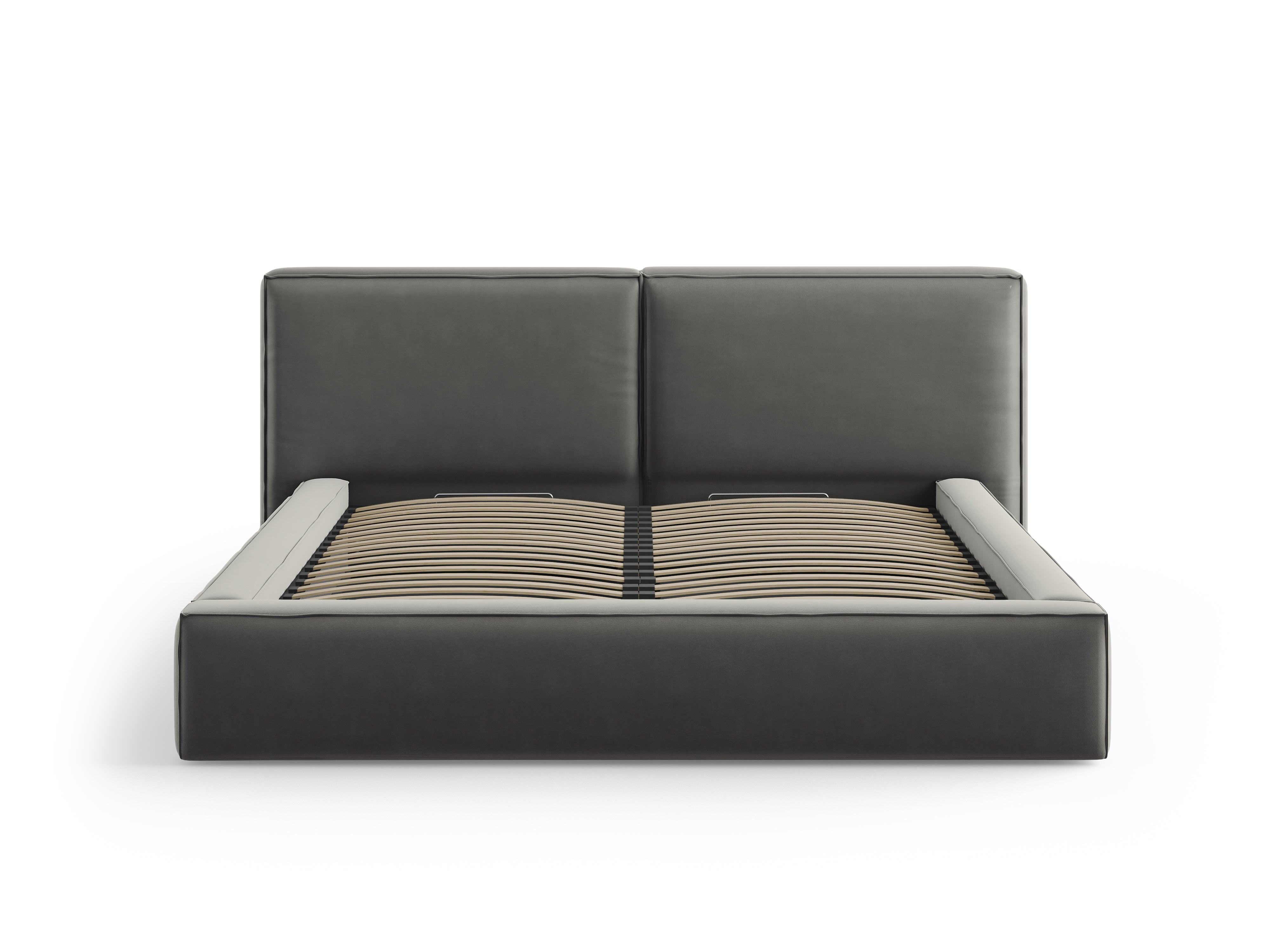 Jodie Bett mit Aufbewahrungsfach, Material: Samt