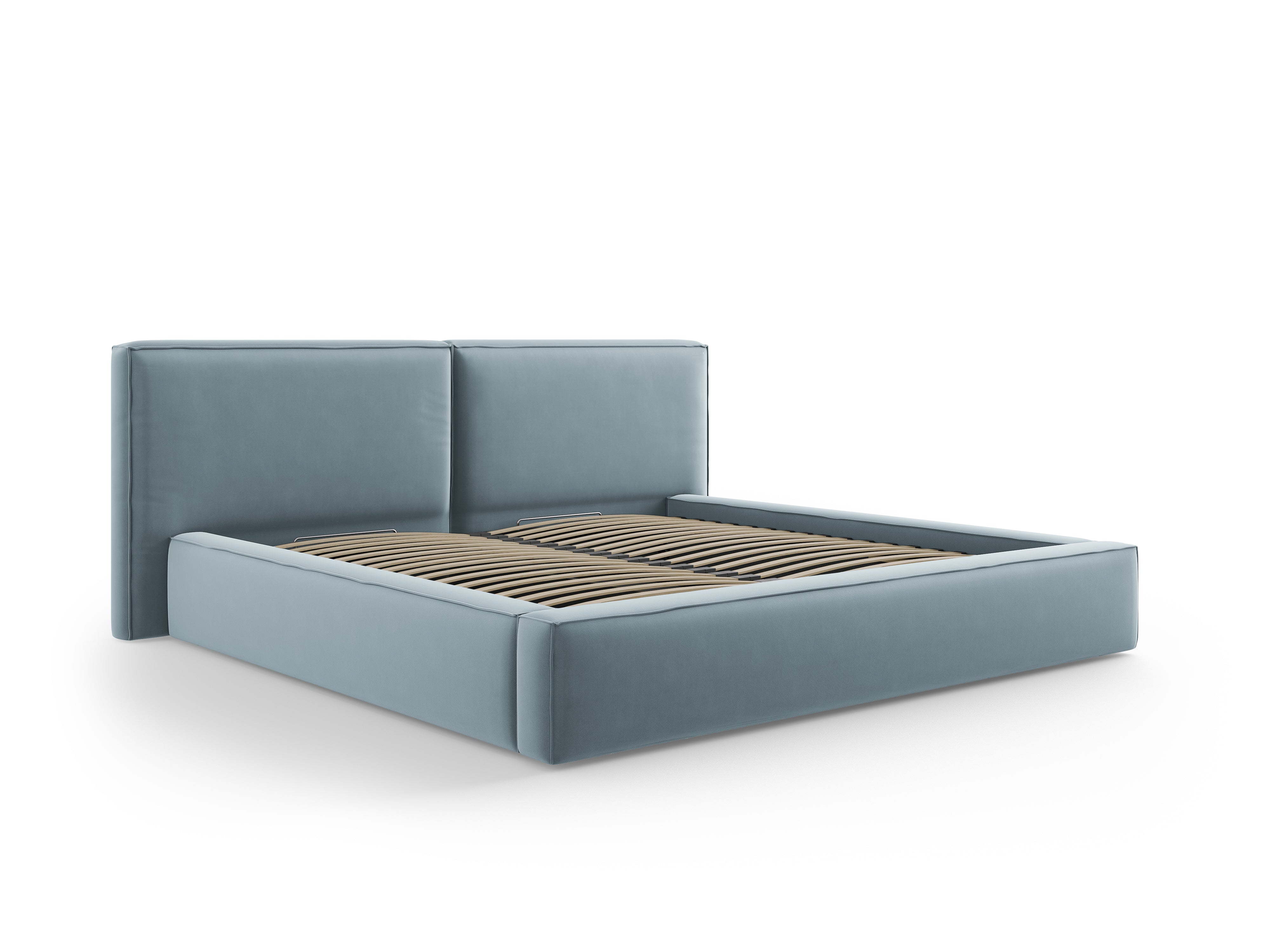 Jodie Bett mit Aufbewahrungsfach, Material: Samt