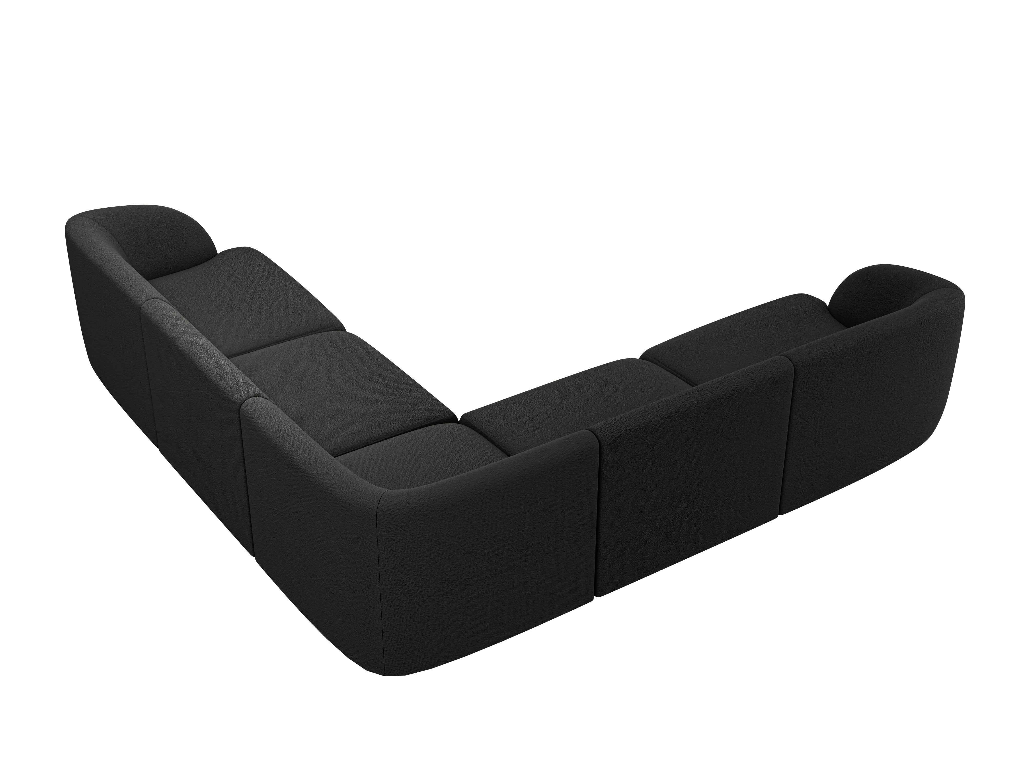 Sitzgarnitur Miley 255x255 cm, Material: Bouclé