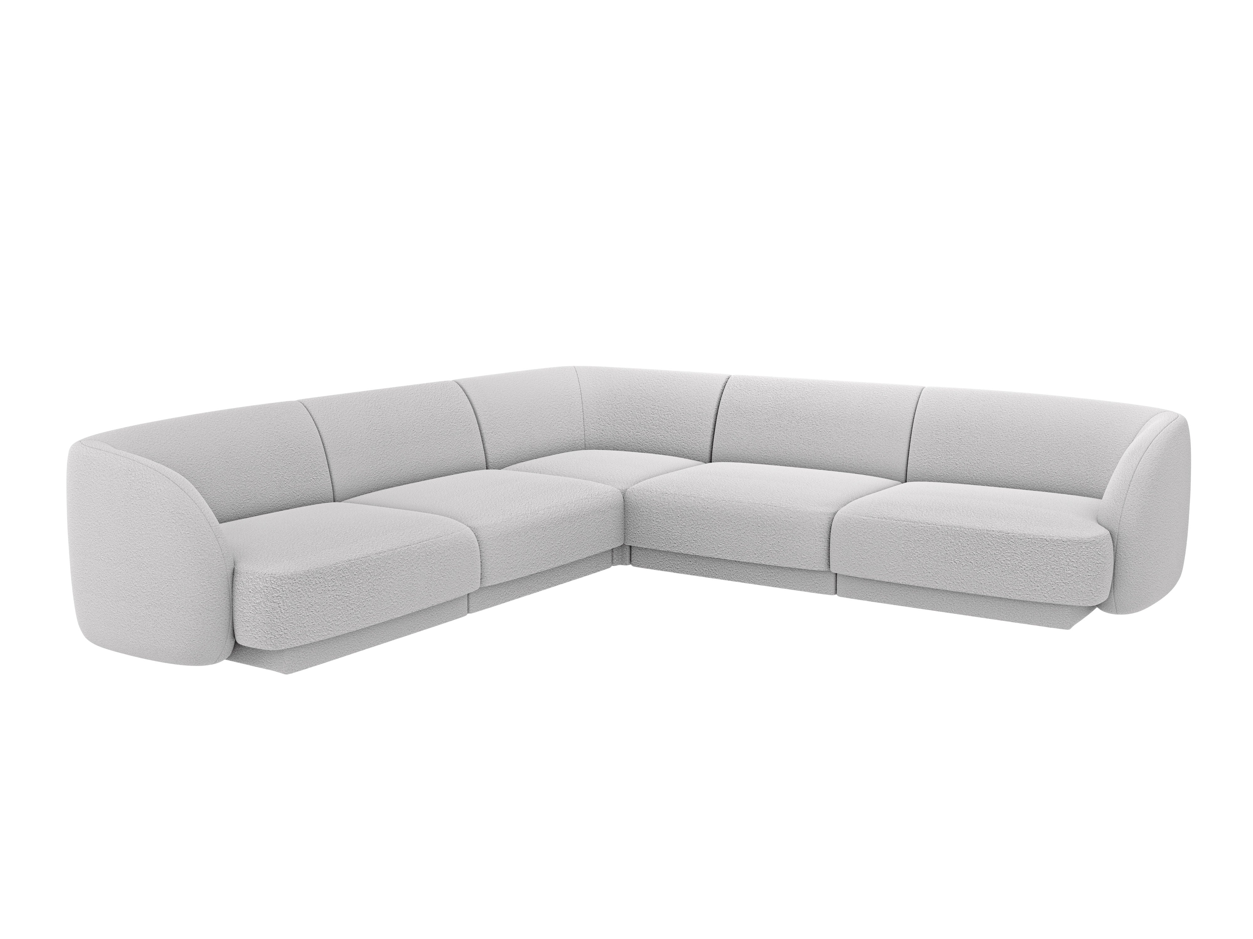 Sitzgarnitur Miley 255x255 cm, Material: Bouclé