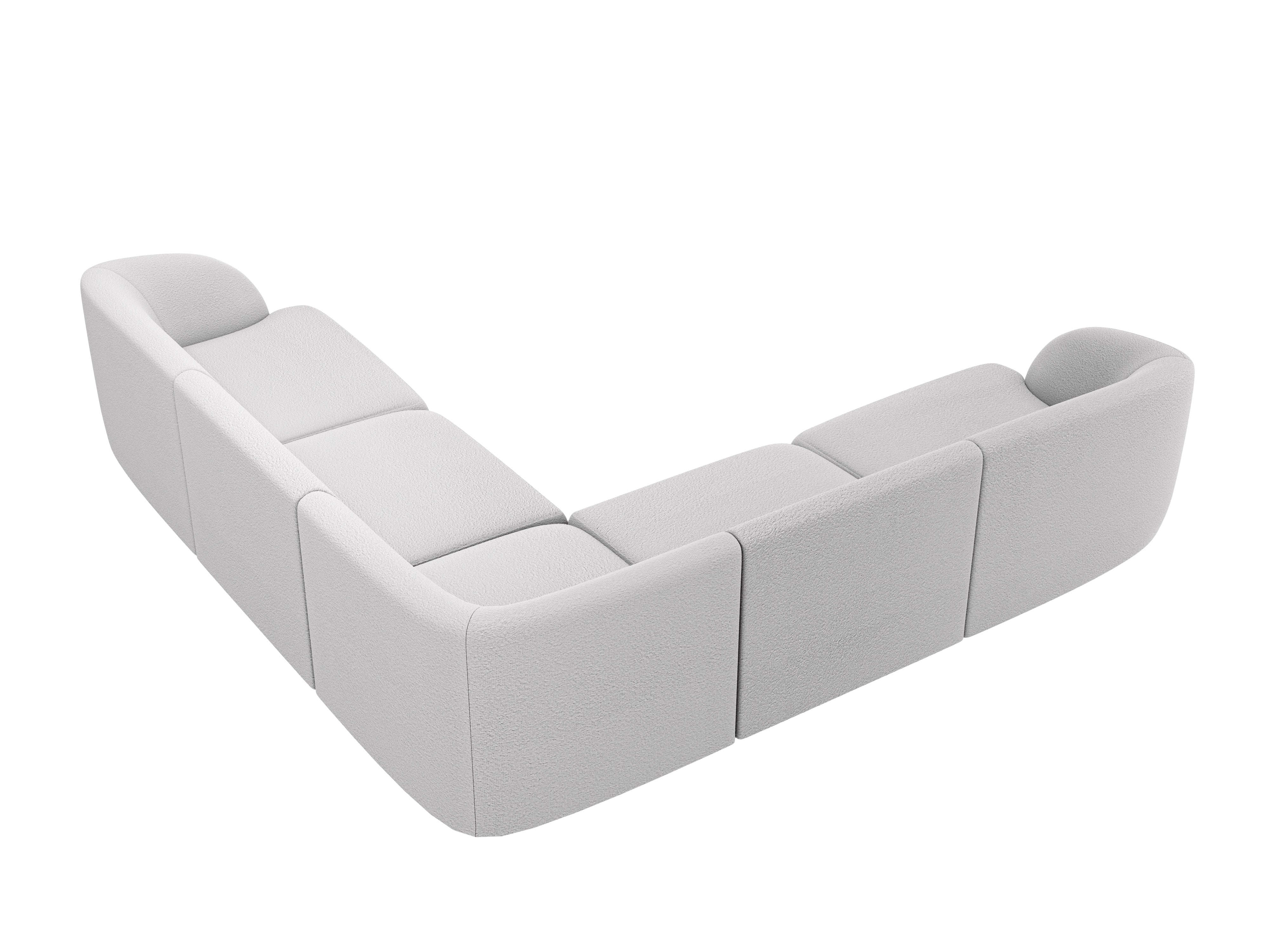 Sitzgarnitur Miley 255x255 cm, Material: Bouclé