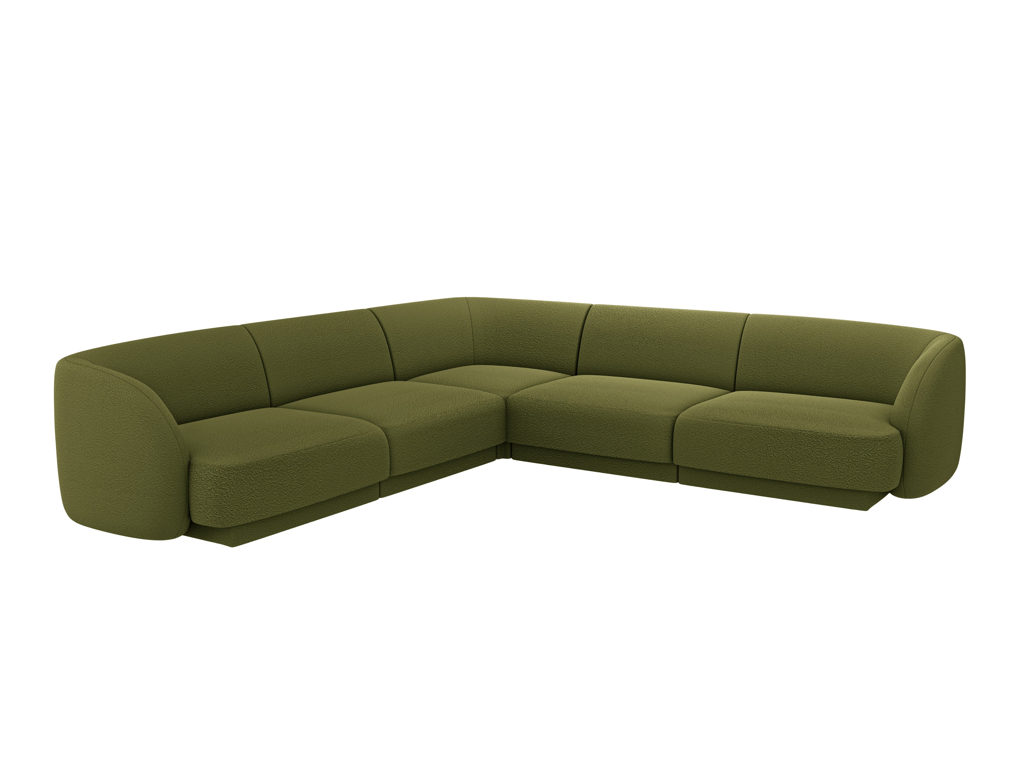 Sitzgarnitur Miley 255x255 cm, Material: Bouclé