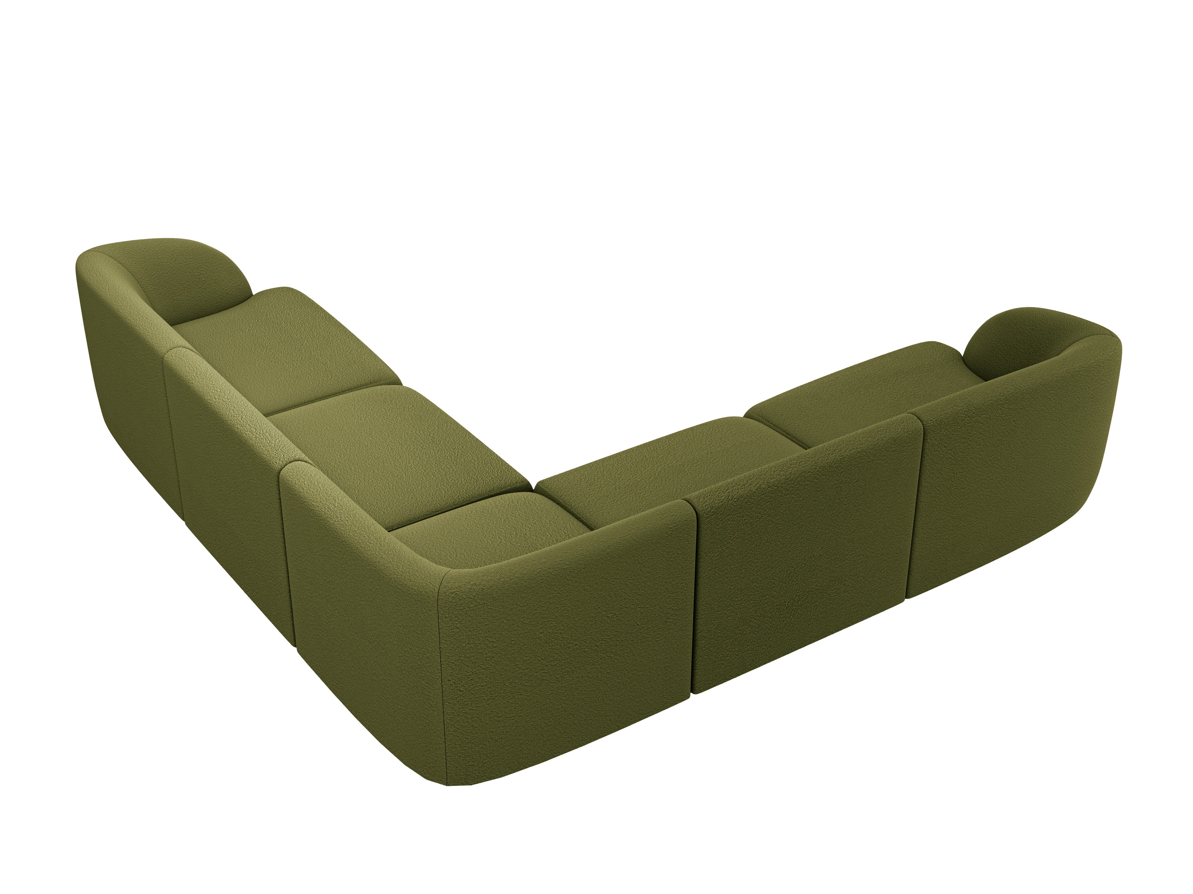 Sitzgarnitur Miley 255x255 cm, Material: Bouclé